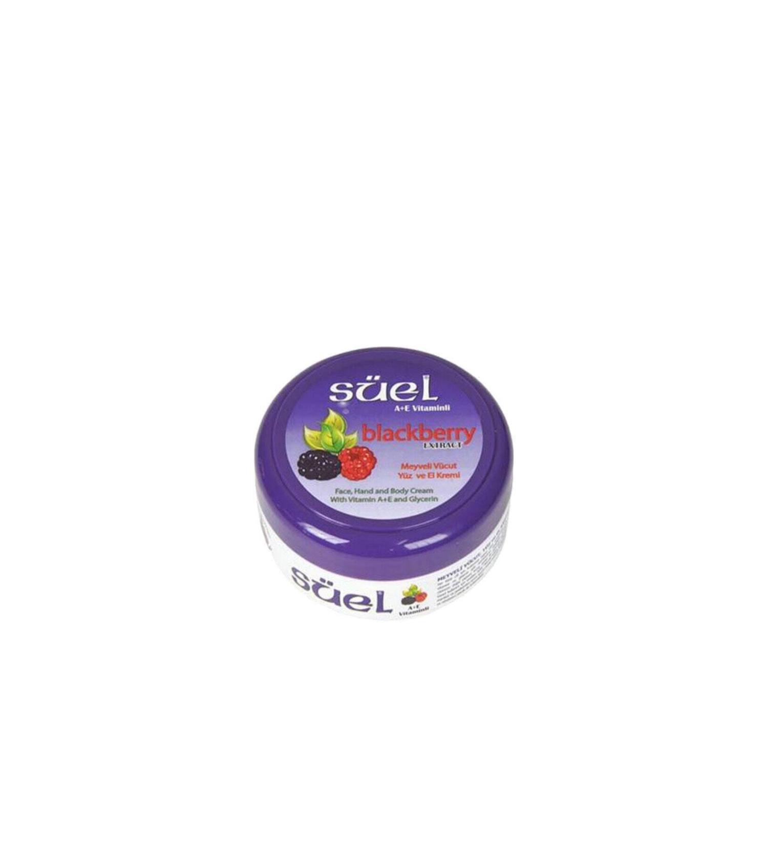 Suel Blackberry Fruity Body Face and Hand Cream 120 Ml
