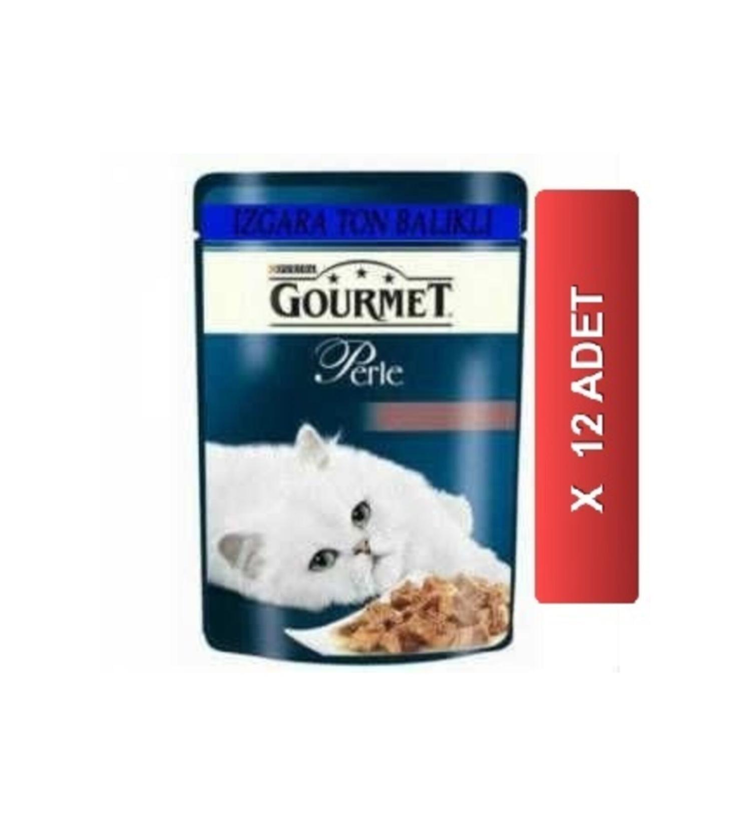 Gourmet Perle Grilled Tuna Cat Canned Food 85 Gr (12 Pieces)