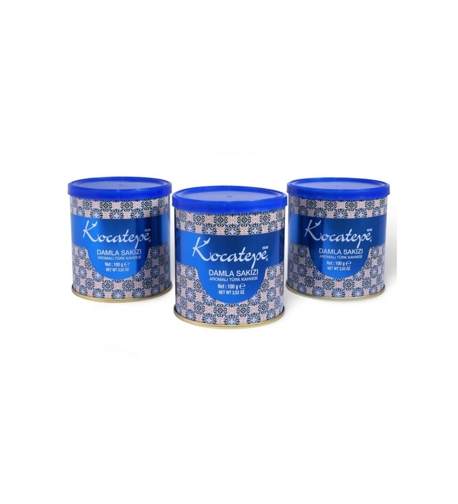 KOCATEPE KAHVE Kocatepe Mastic Turkish Coffee Tin 100 Gr 3-Pack - Buy Online on GoSupps.com