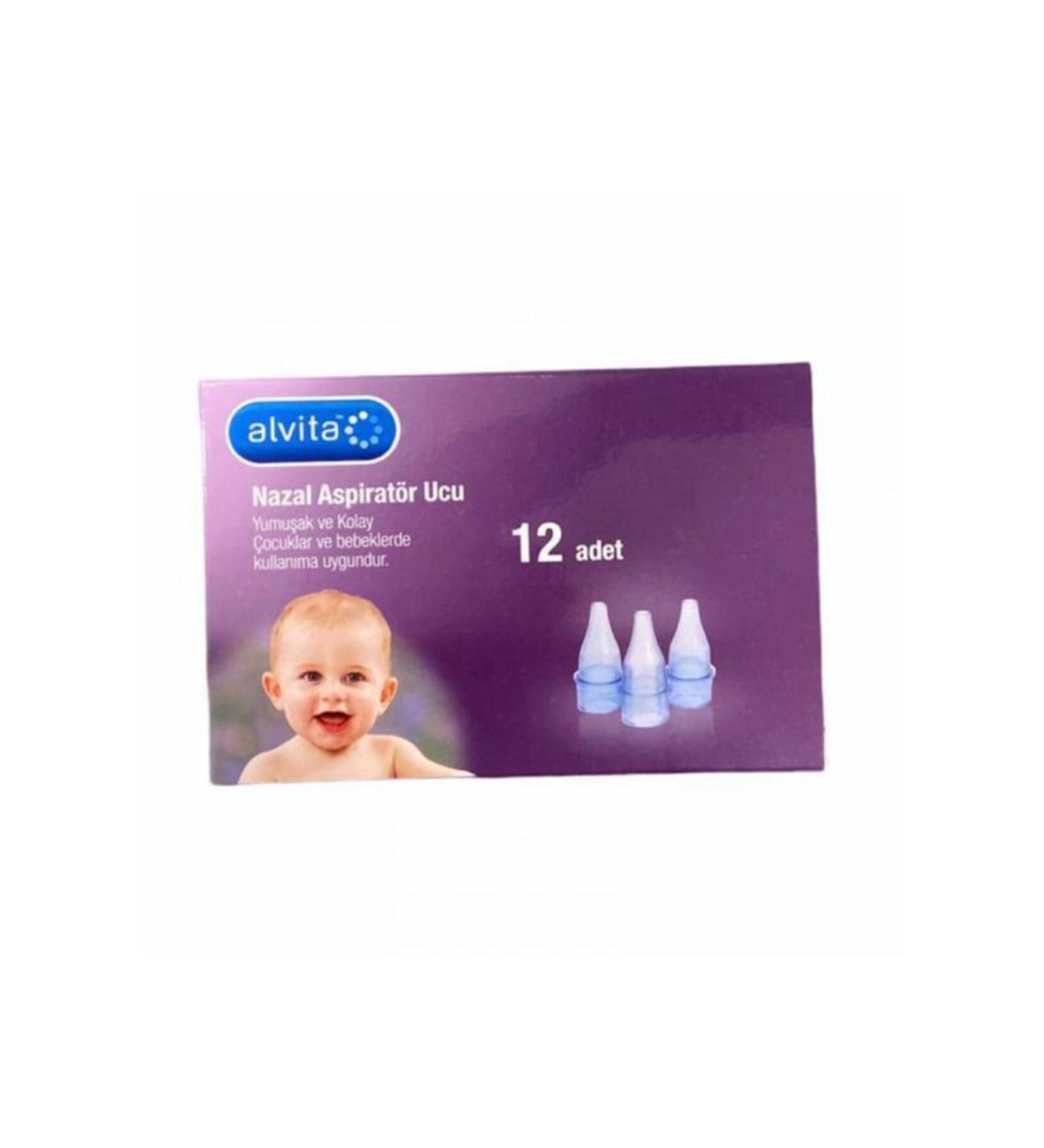 Alvita Nasal Aspirator 12 Spare Tips