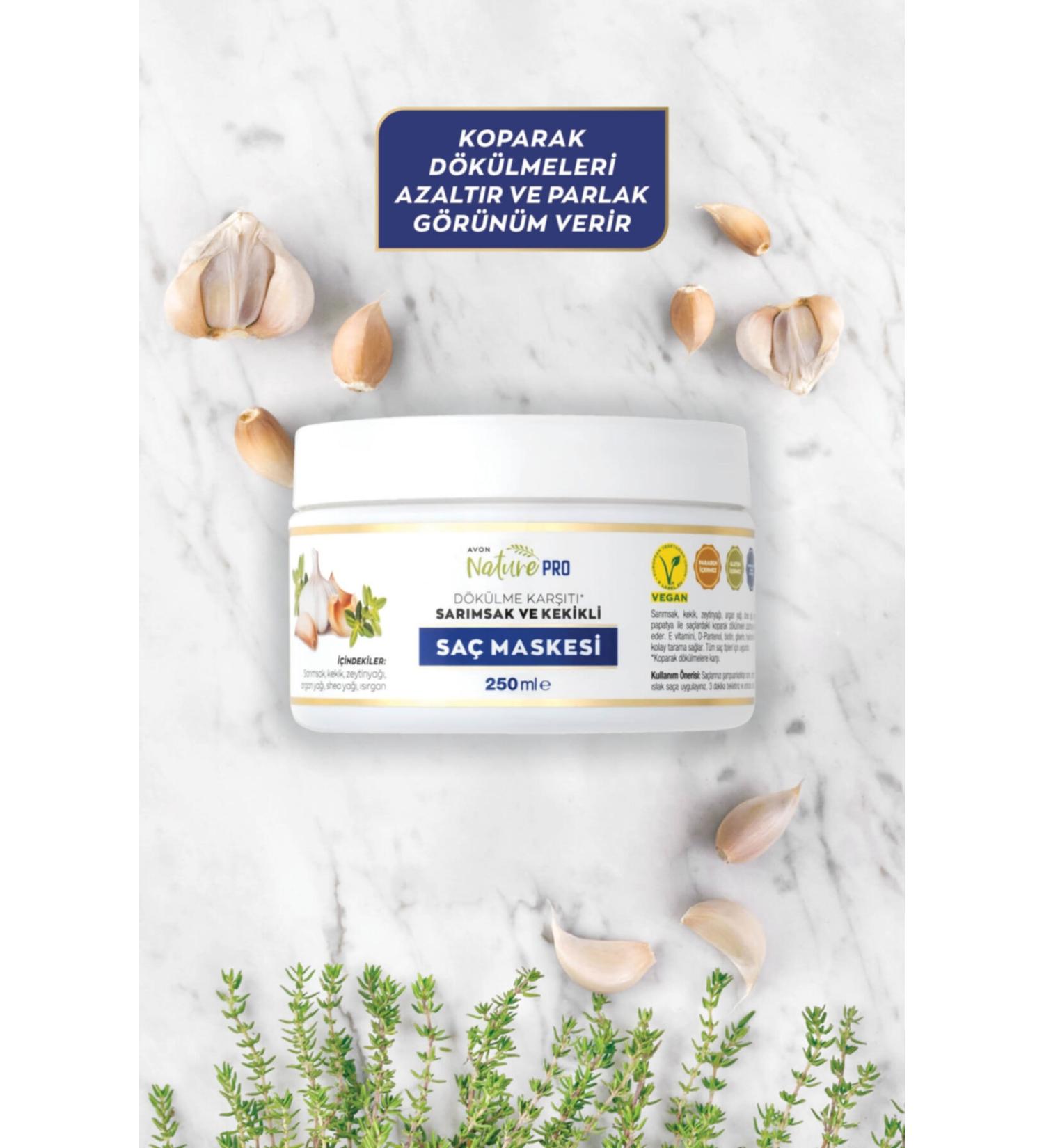 Avon Naturepro Garlic and Thyme Hair Mask - 250ml