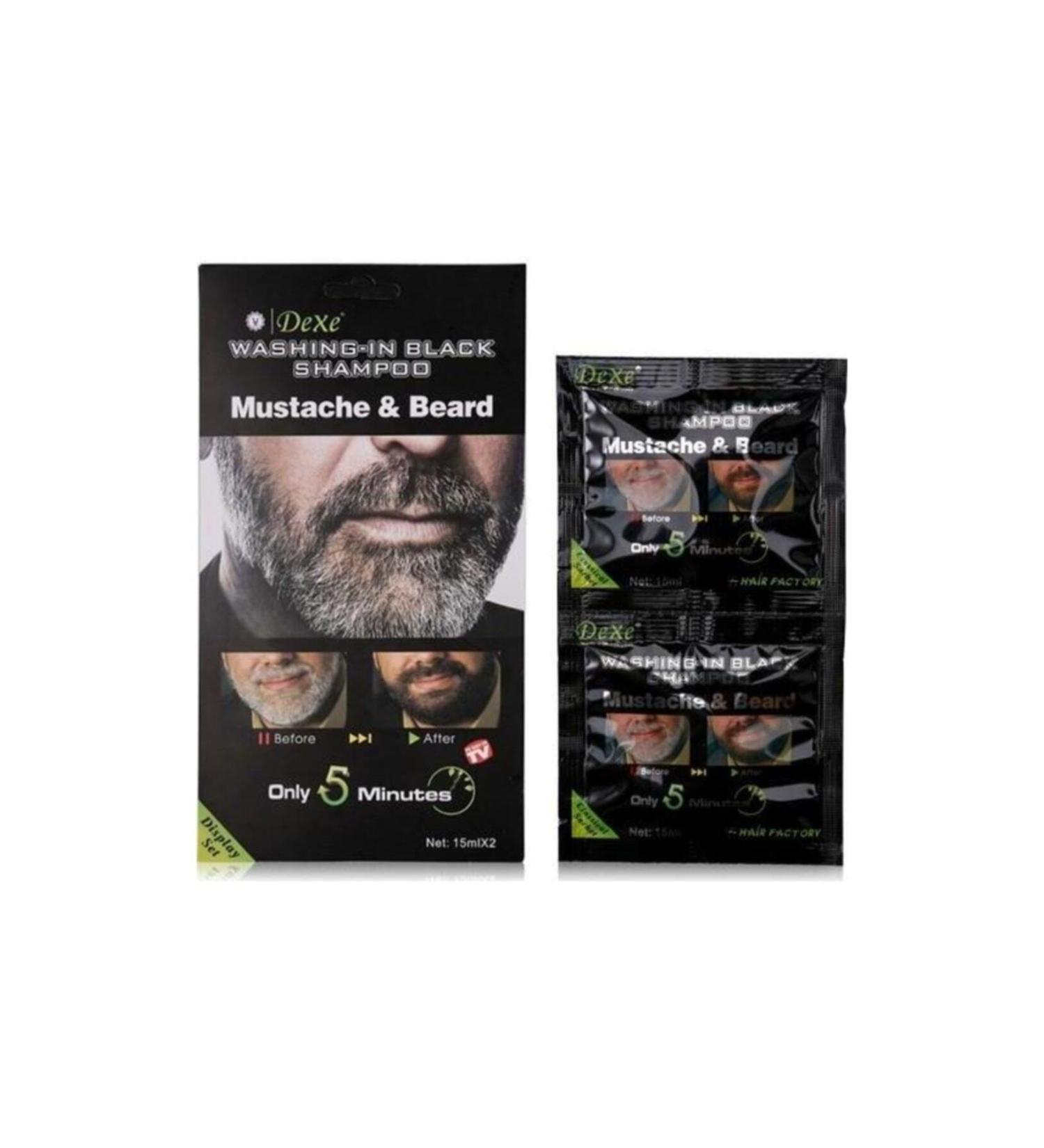 Dexe Beard and Moustache Coloring Shampoo 2x15 ml