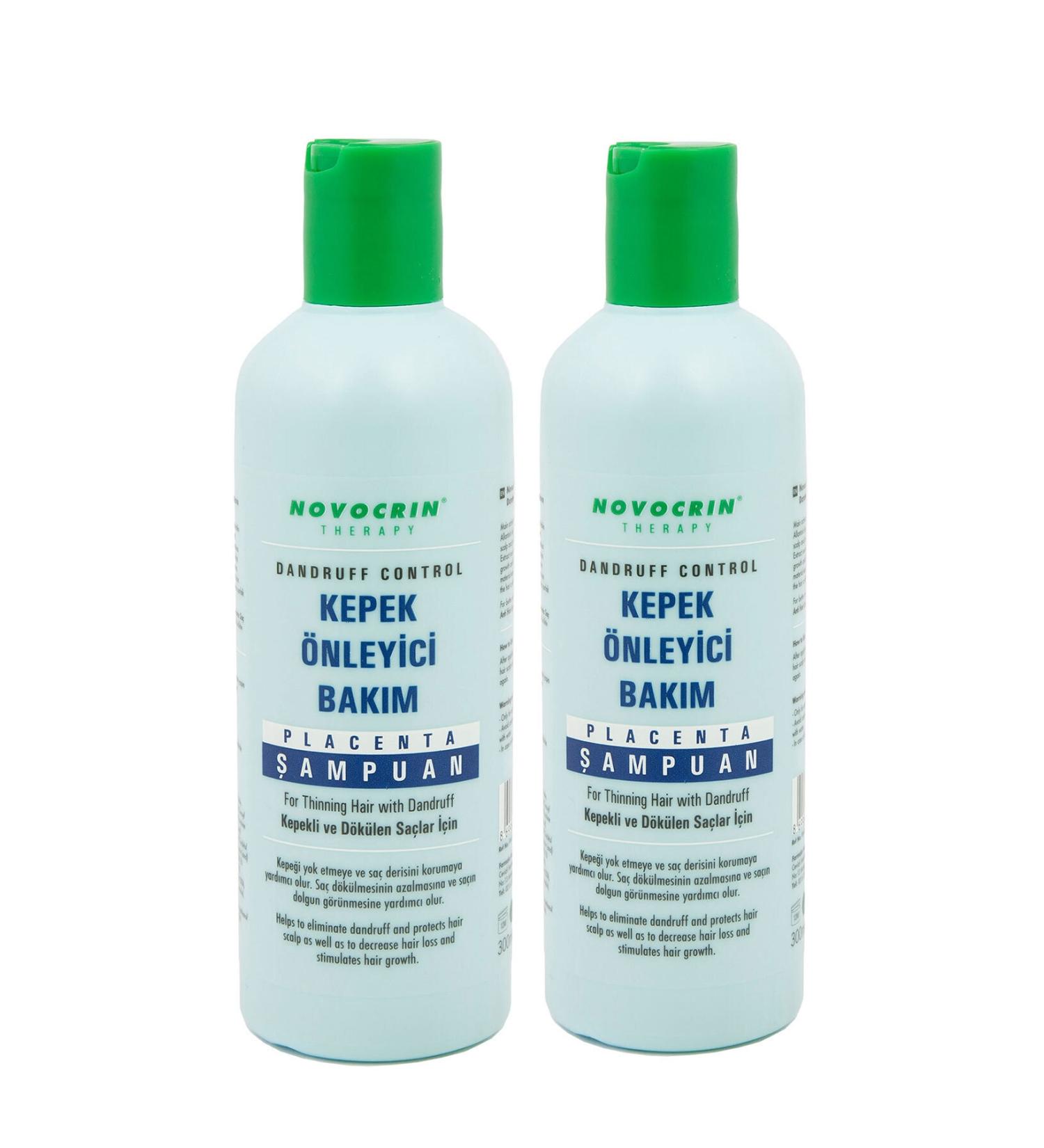 Novocrin Placenta Shampoo for Dandruff and Hair Loss 300 Ml 2 Pieces Dandruff and Hair Loss - Buy Online on GoSupps.com