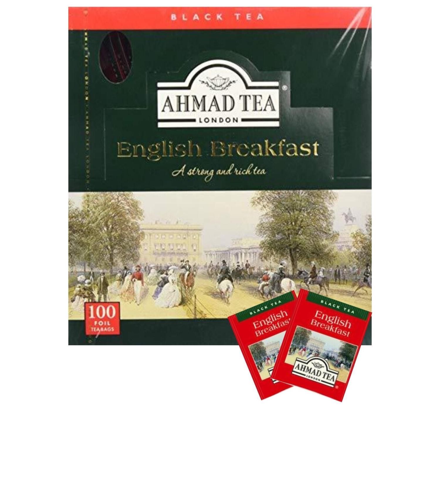 Ahmad English Breakfast Tea 100 Foil-enveloped Tea Bags