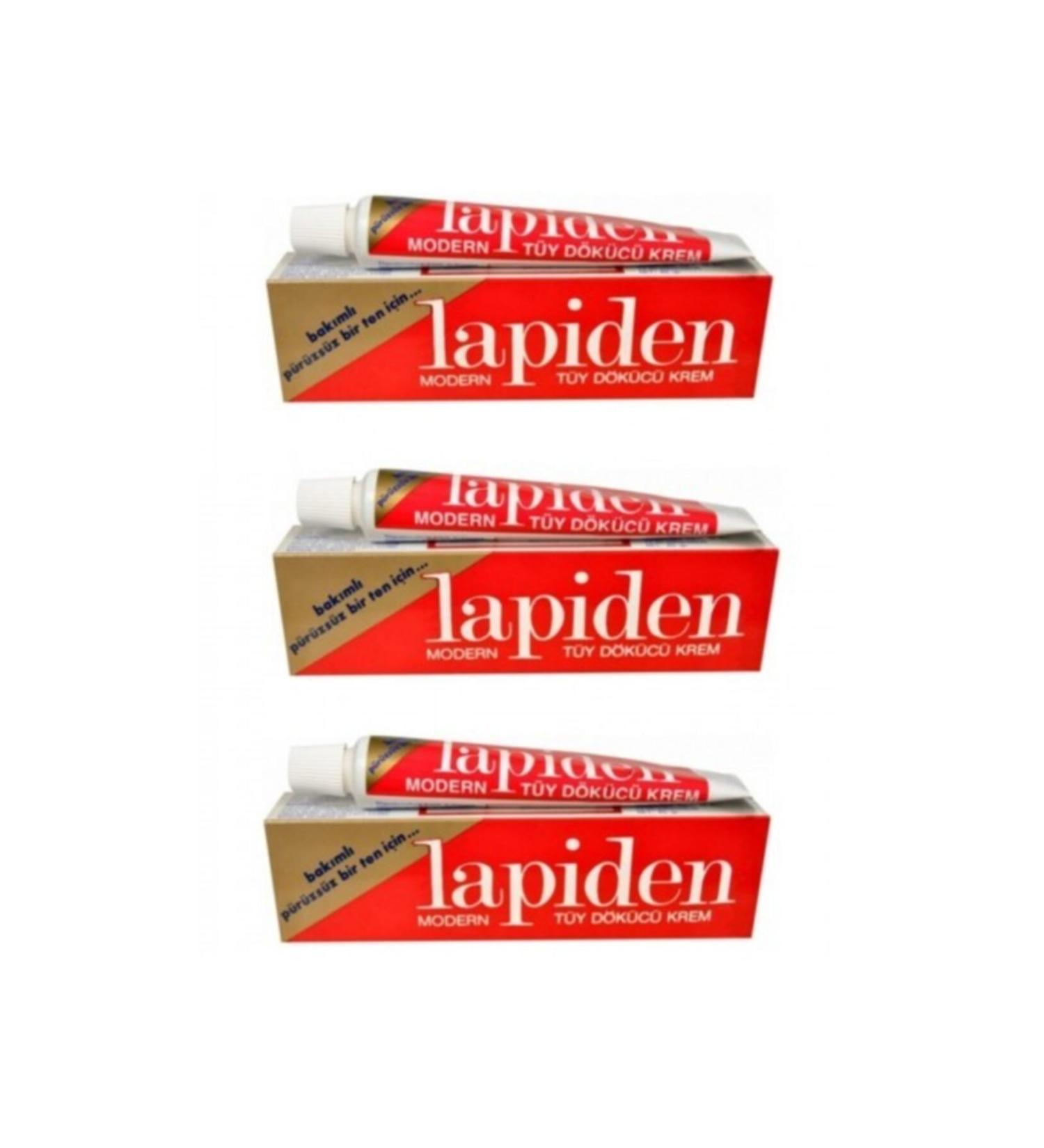 Lapiden Classic Red Hair Removal Cream 40gr 3 Pieces