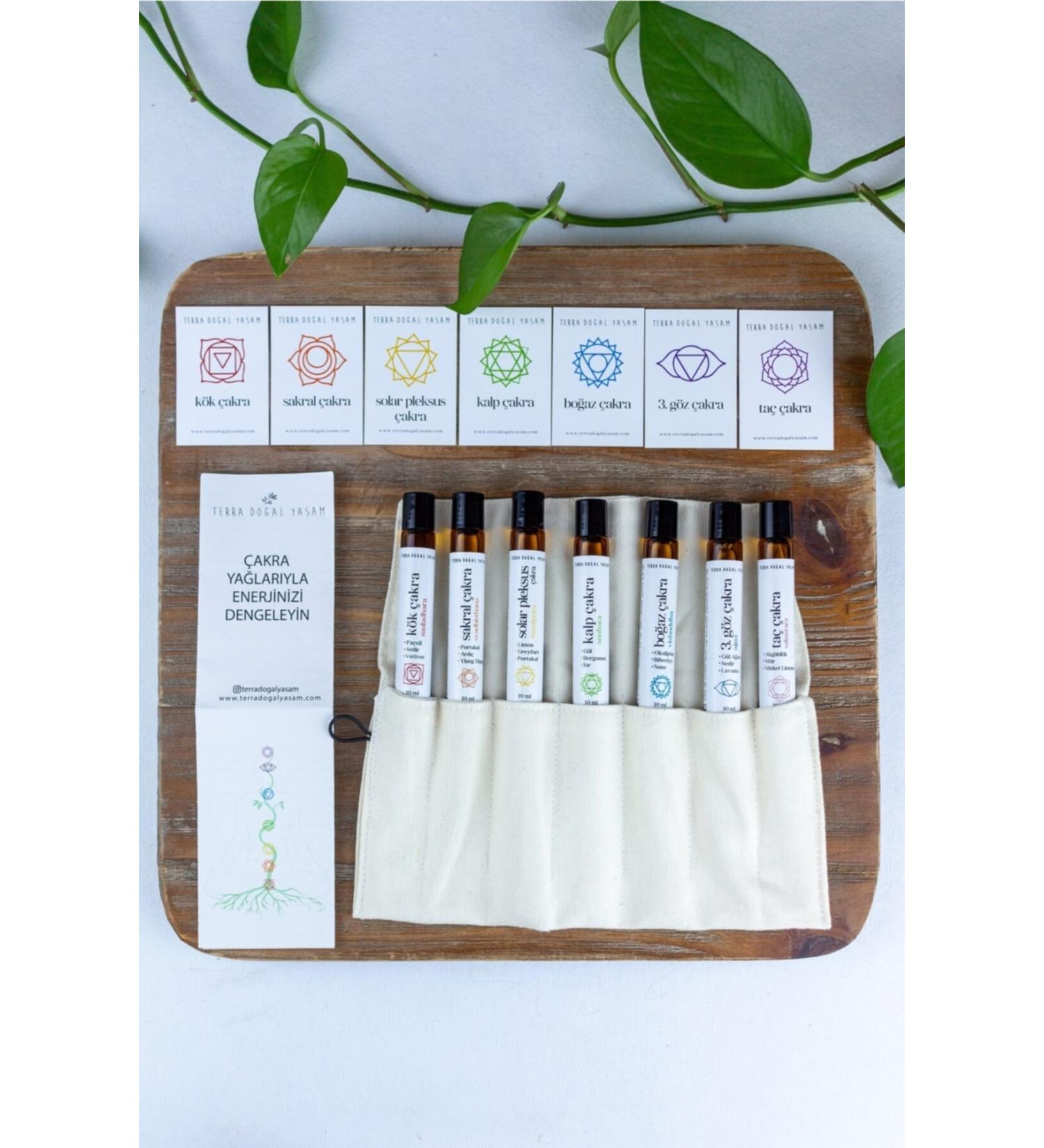 Terra Natural Life Chakra Balancing Massage Oil Set