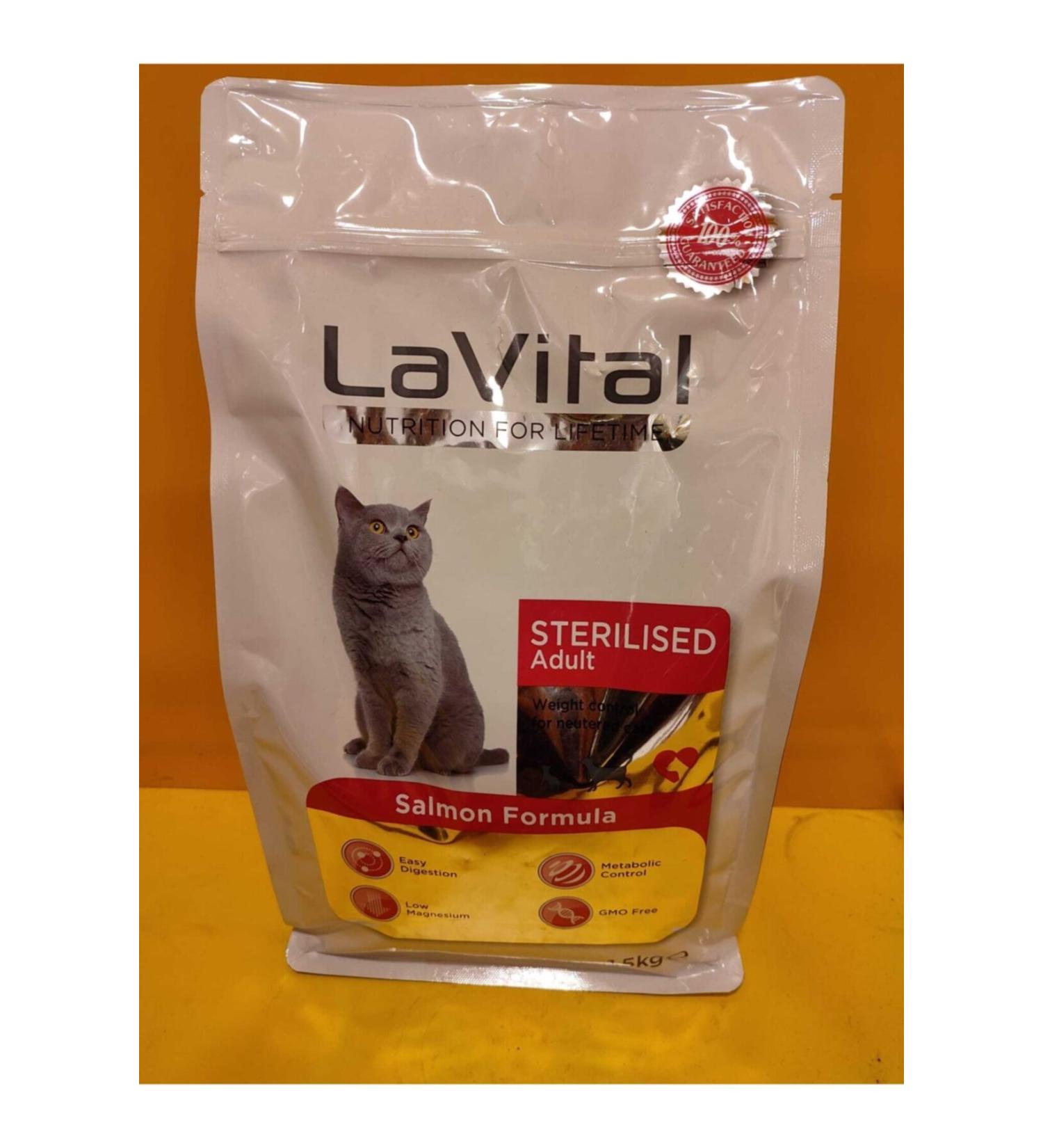La Vital Salmon Sterilized Cat Food 1.5 Kg