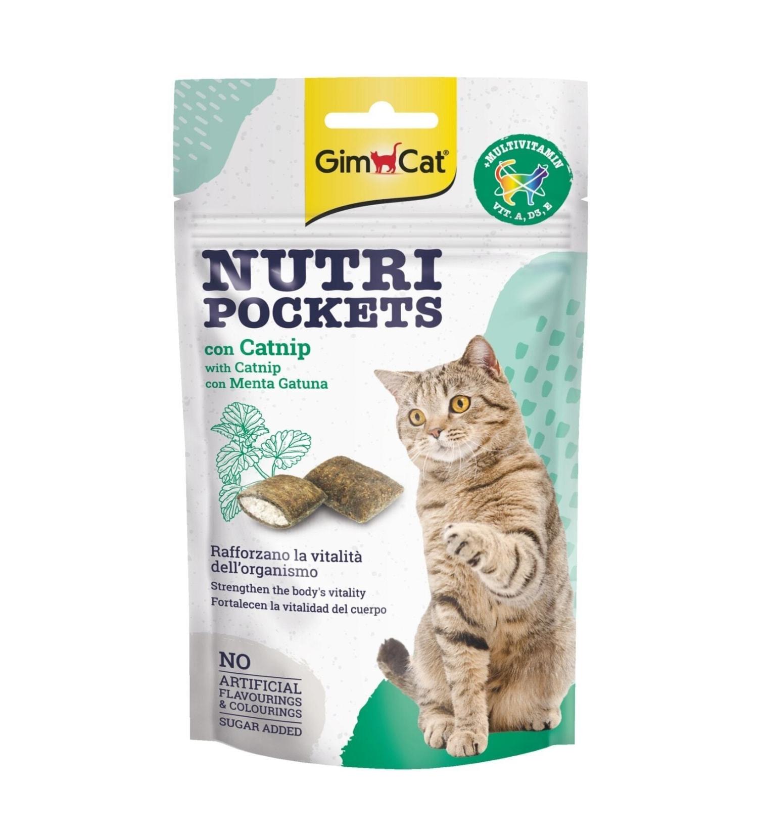 Gimcat Nutripockets Cat Grass Multivitamin Cat Reward 60 Gr - FarmaPets
