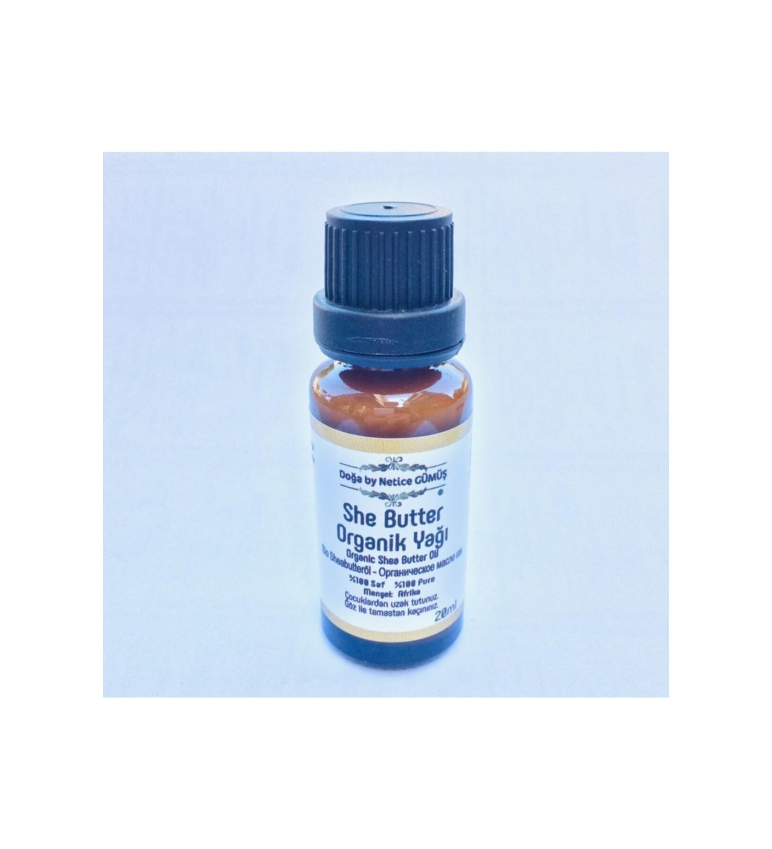 nature by netice silver Shea Butter (karite) Organic Oil 20 Ml. Cold Pressed Natural Cold Pressed Additive-Free