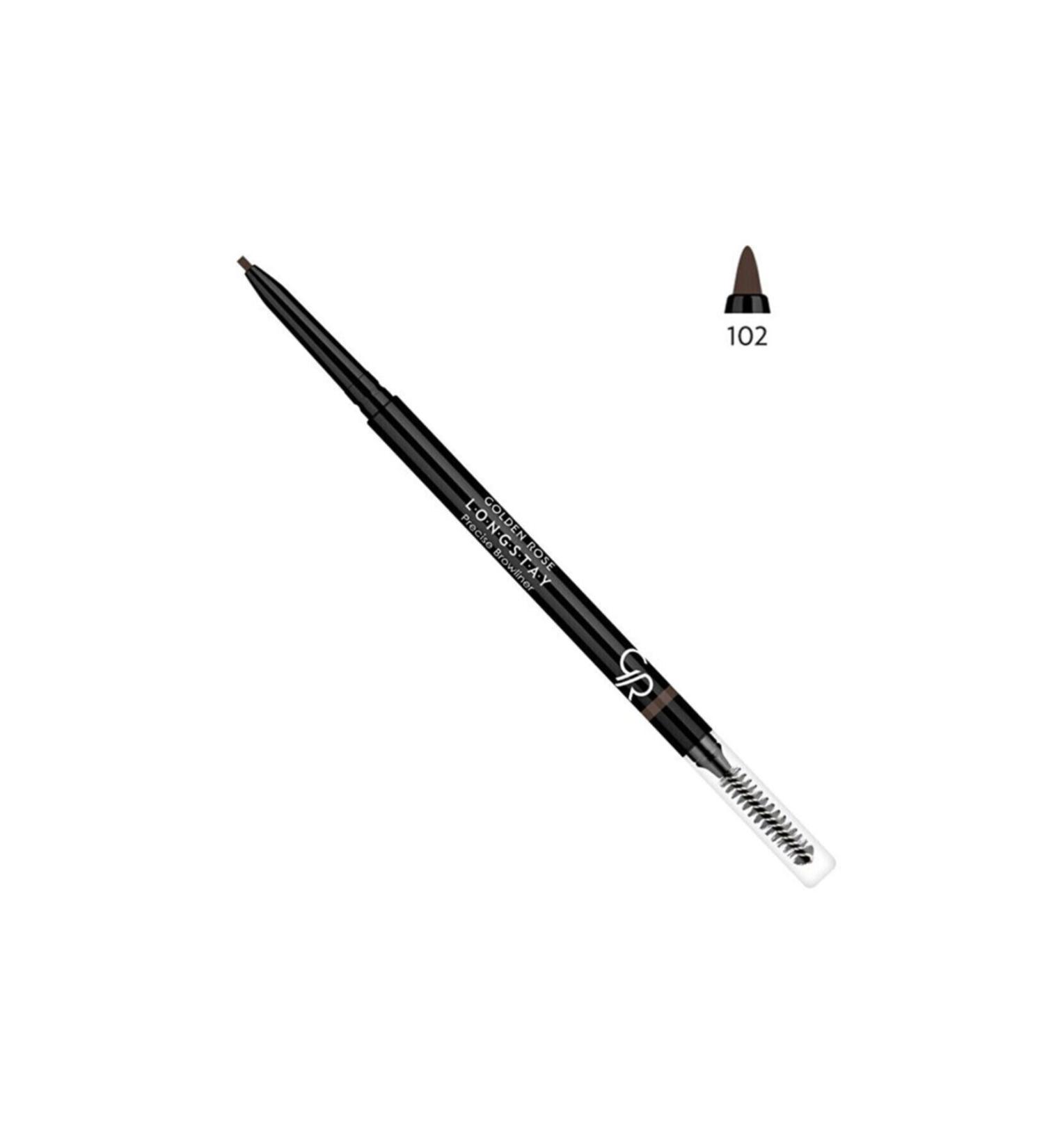 Golden Rose Long Lasting Eyebrow Pencil Longstay Precise Browliner No: 102