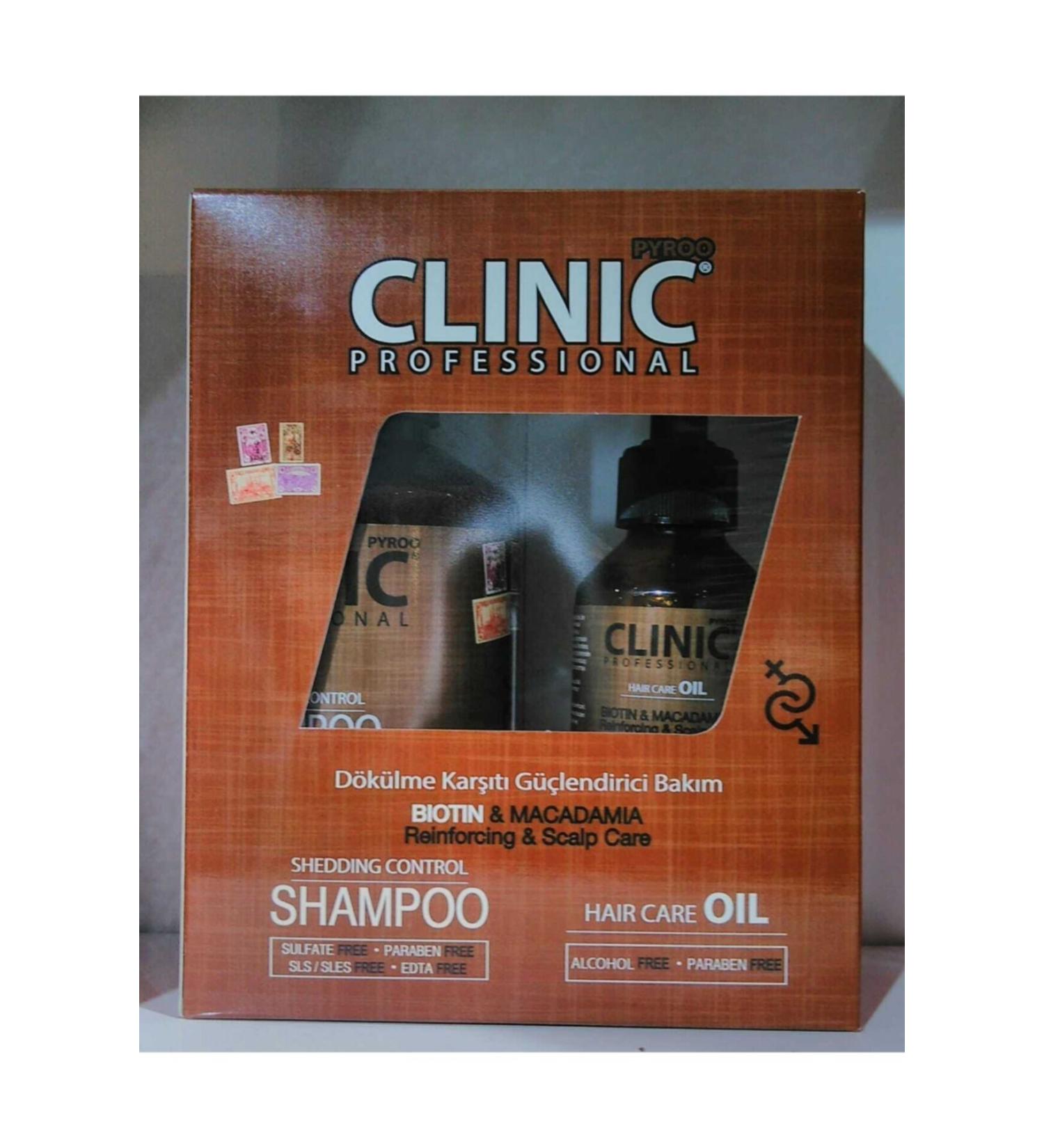 CLINIC PYROO Pyroo Clinic Anti-Hair Loss Shampoo (500ml) + Care Oil
