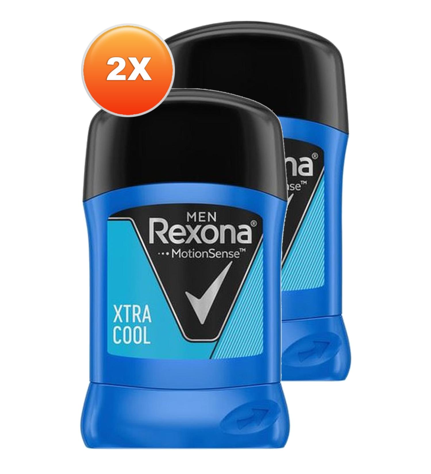 Rexona Extra Cool Men's Stick Deodorant 50 Ml. Double Pack