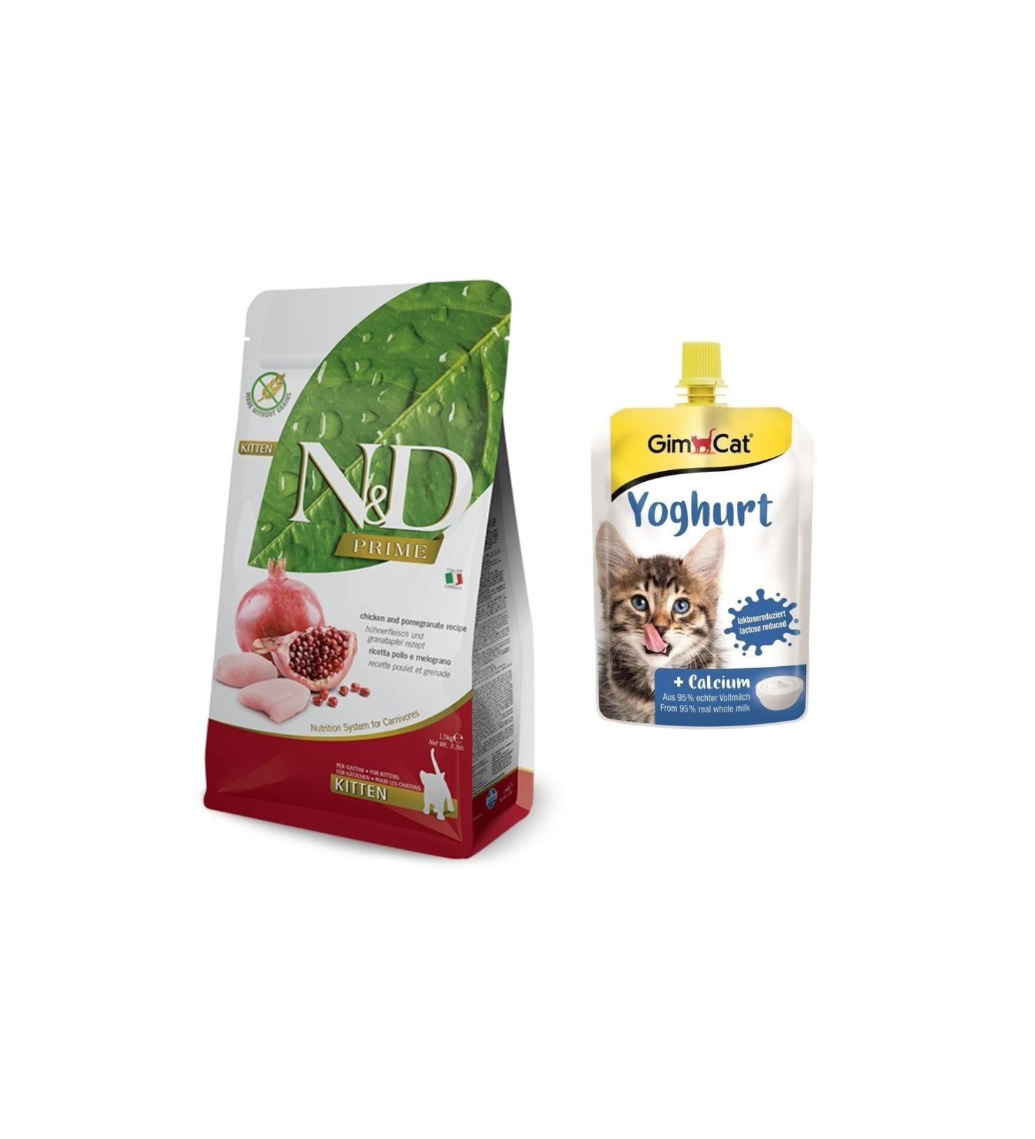 & D Kitten 1.5 kg + Gimcat Yogurt 150 gr