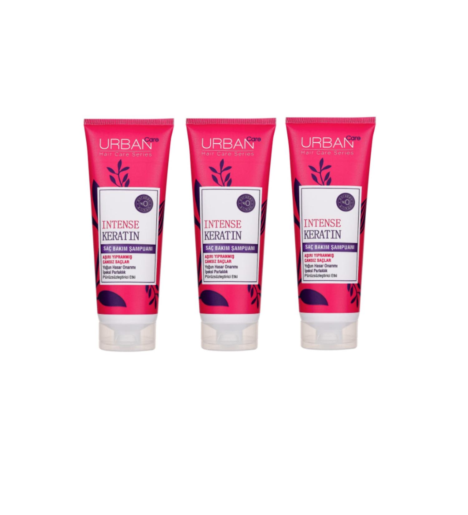 Urban Care Hair Care Shampoo Intense Keratin 250 ml X 3 Pieces RUB00077