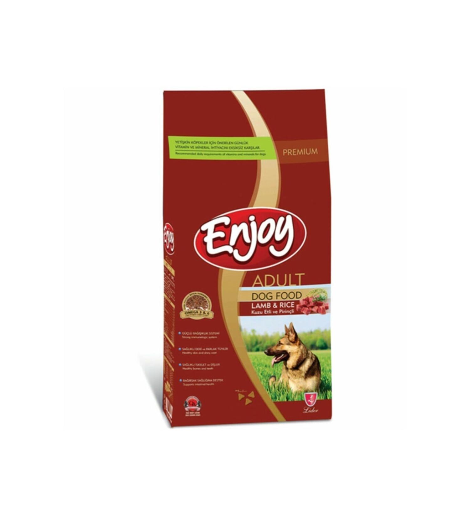 Enjoy Lamb Meat and Rice Adult Dog Food 3 Kg.