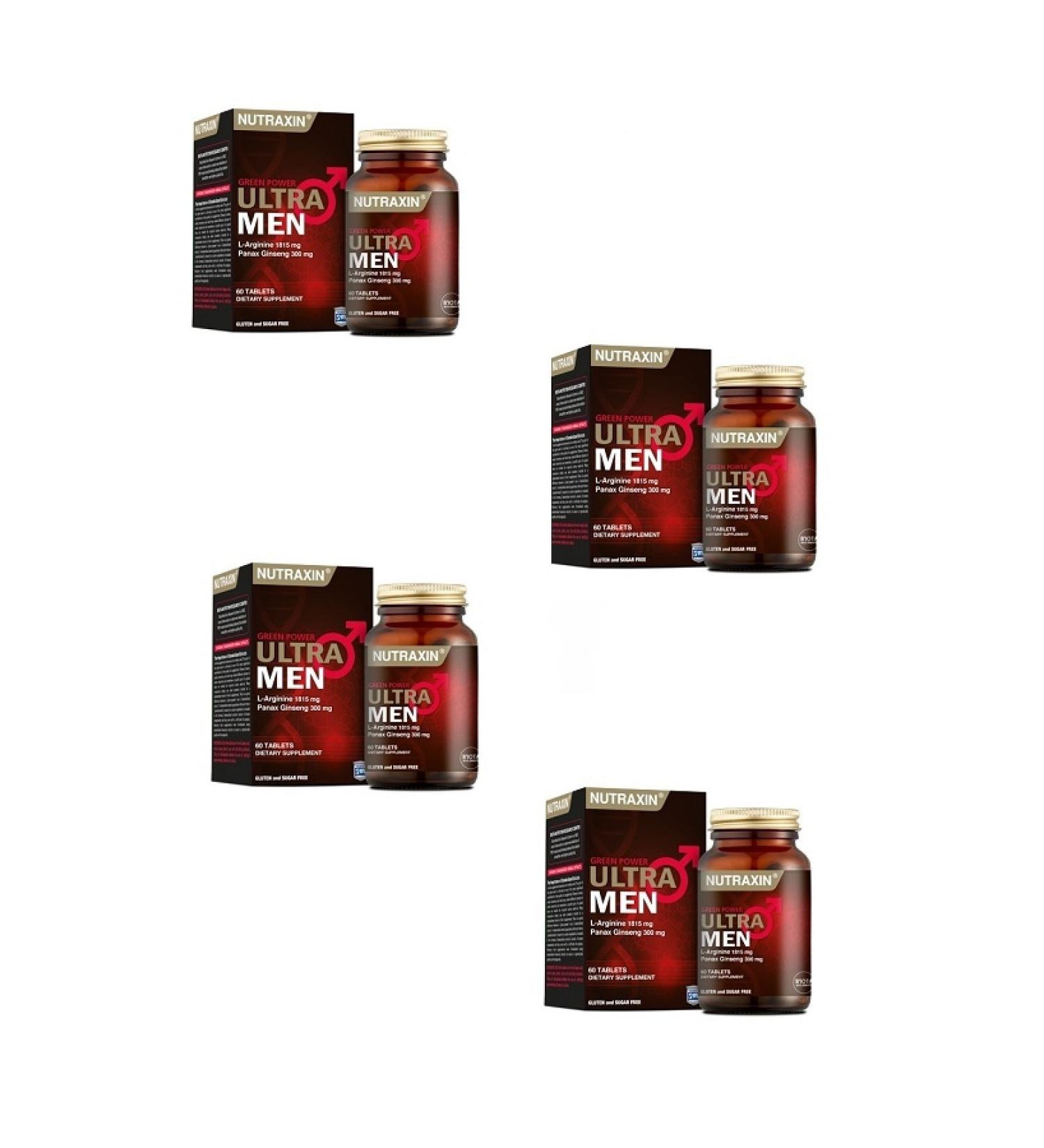 Nutraxin Sugar Free Ultra Men 60 Tablets*4