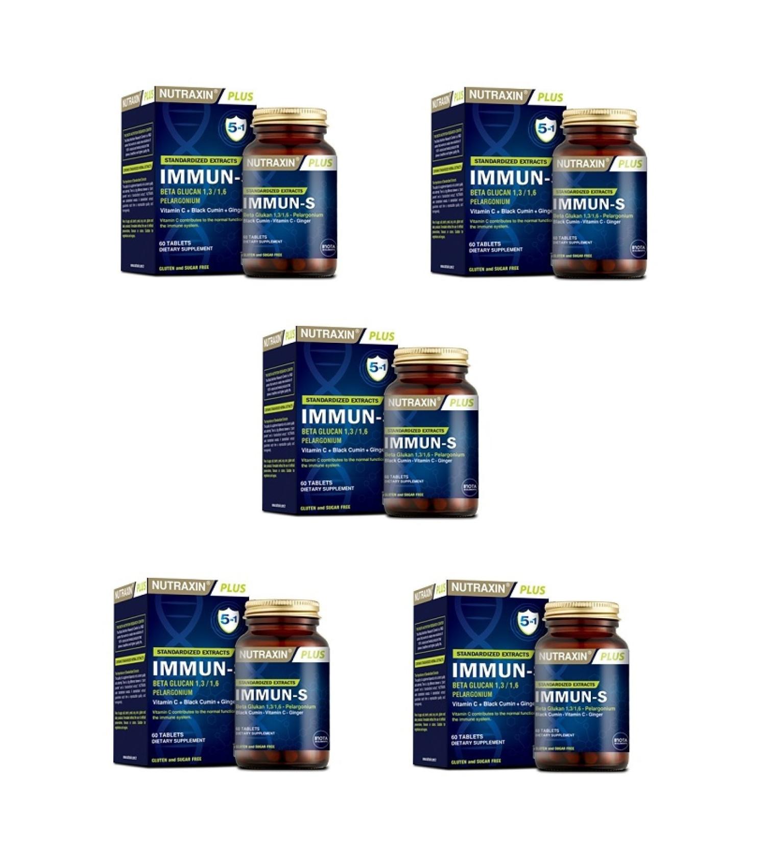 Nutraxin 5in1 Immun-s 60 Tablets 5 Pieces