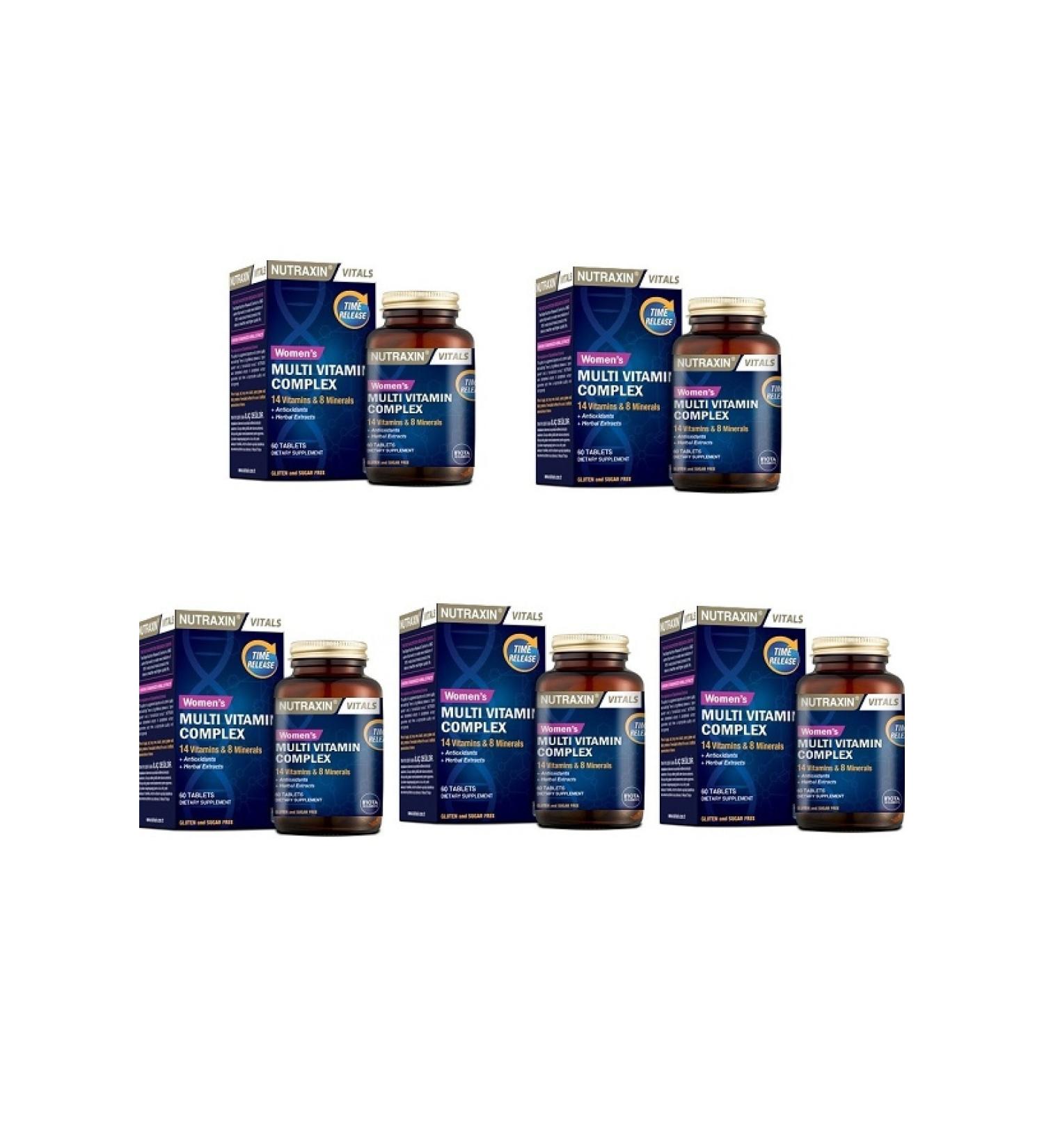 Nutraxin Multivitamin Complex 60 Tablets*5