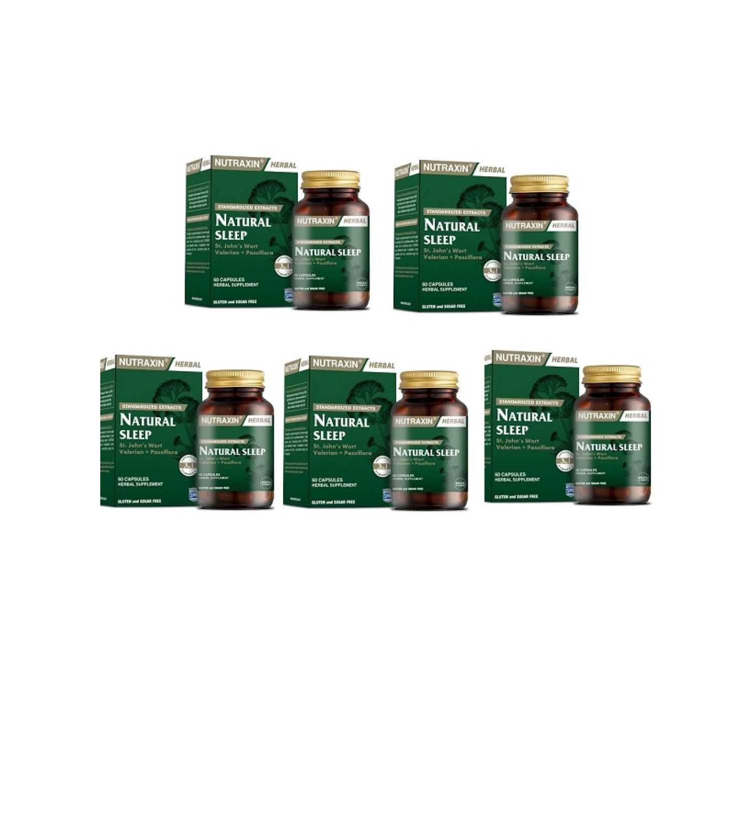 Nutraxin Nutraxin Natural Sleep Containing St. John's Wort 60 Tablets*4