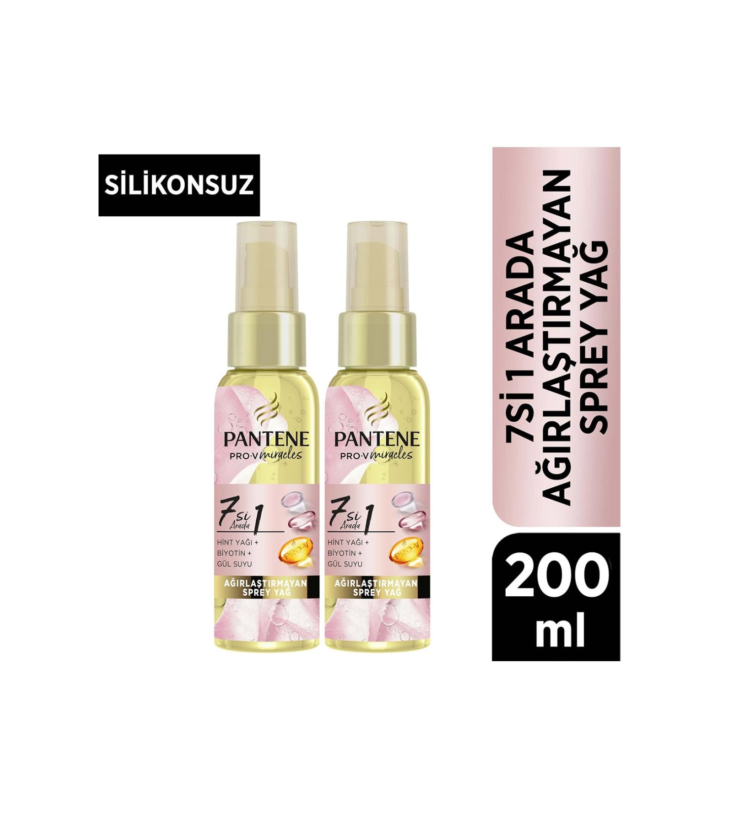 Pantene 7 in 1 Non-Weighting Biotin Castor Oil 200ml (100ml x 2) - Buy Online on GoSupps.com