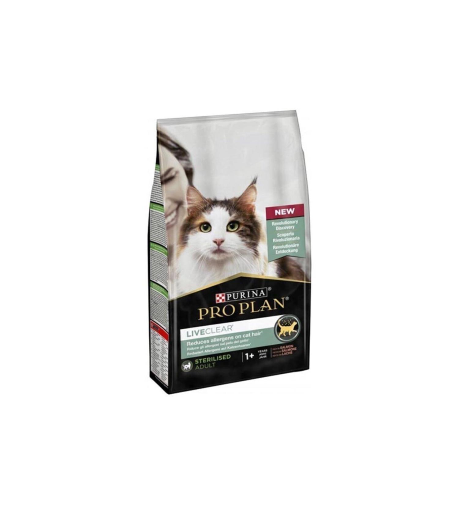 Purina Pro Plan Liveclear Cat Food with Salmon for Sterilized Cats 1.4 kg
