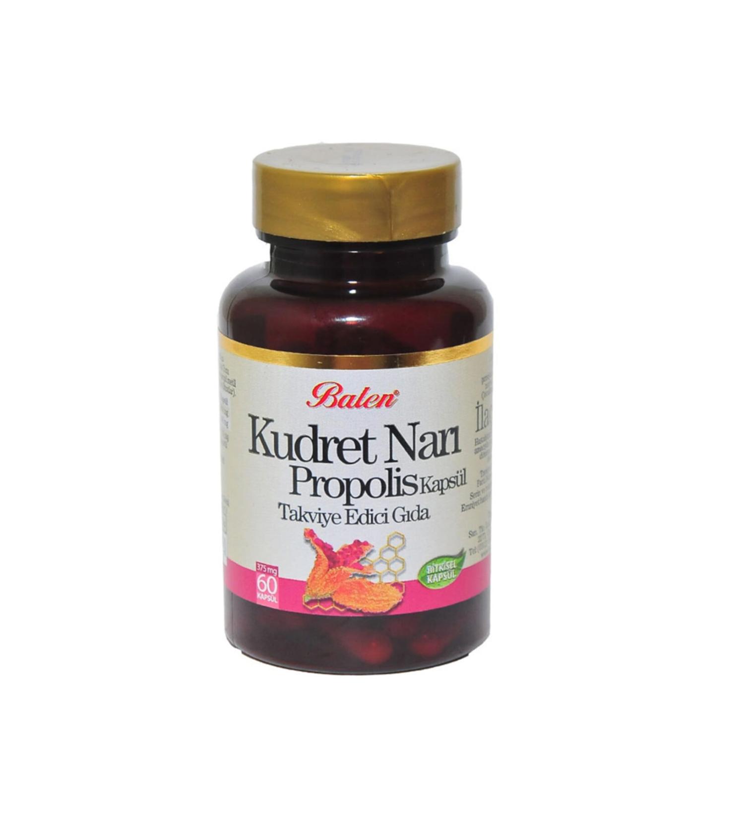 Balen Pomegranate Propolis 60 Capsules - Buy Online on GoSupps.com