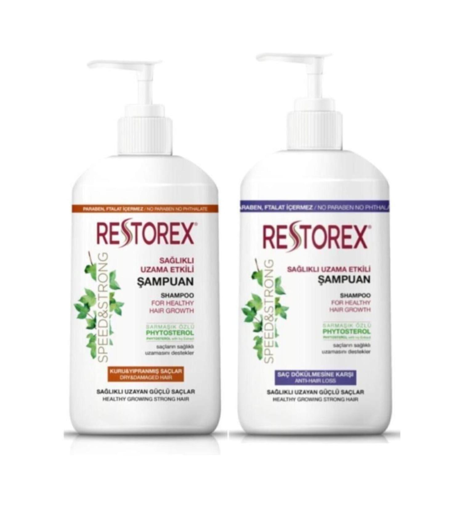Restorex Extra Resistance + Dry and Damaged Shampoo 1000 ml