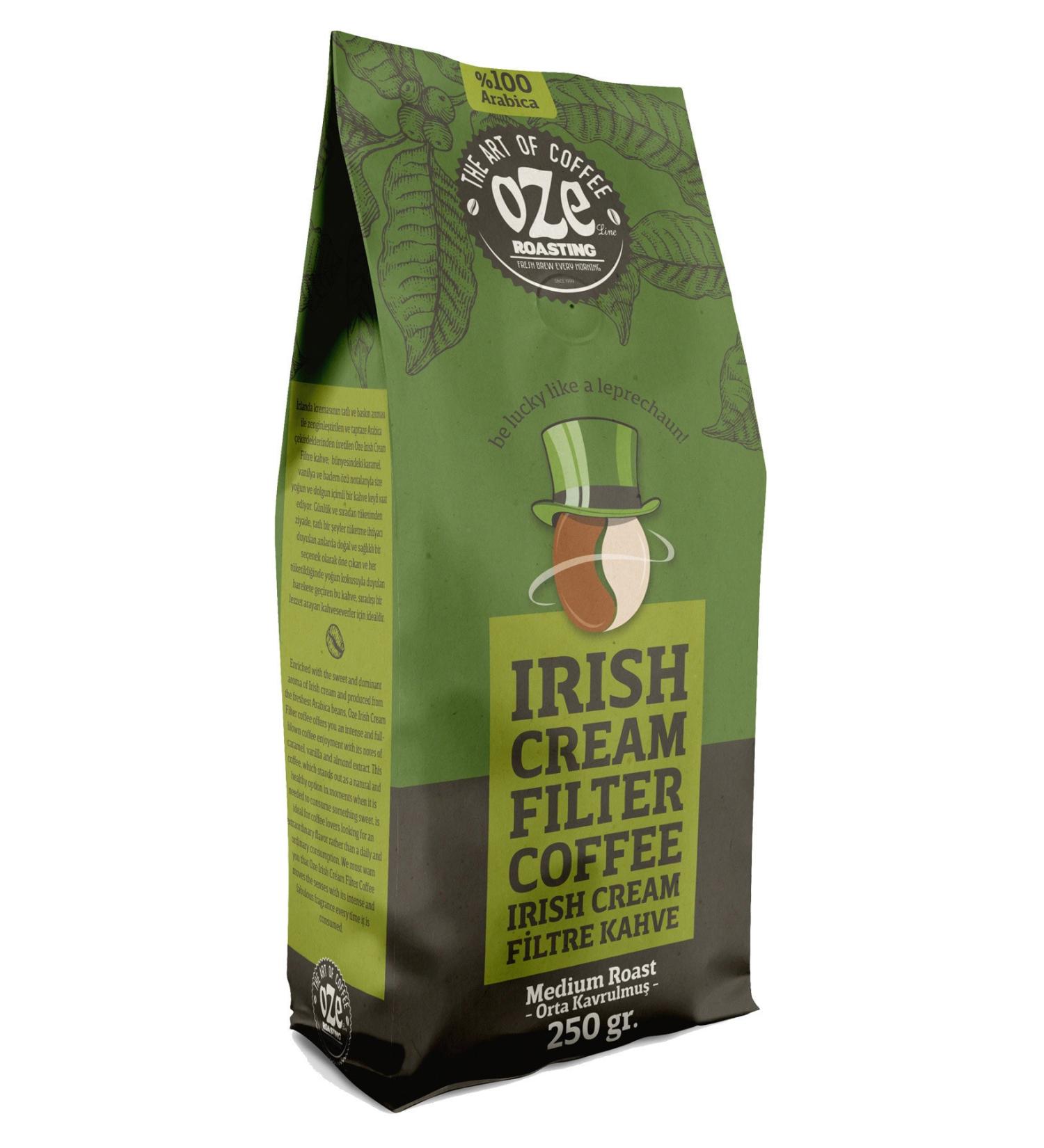 Oze Irish Cream Flavored Filter Coffee 250g - Buy Online on GoSupps.com