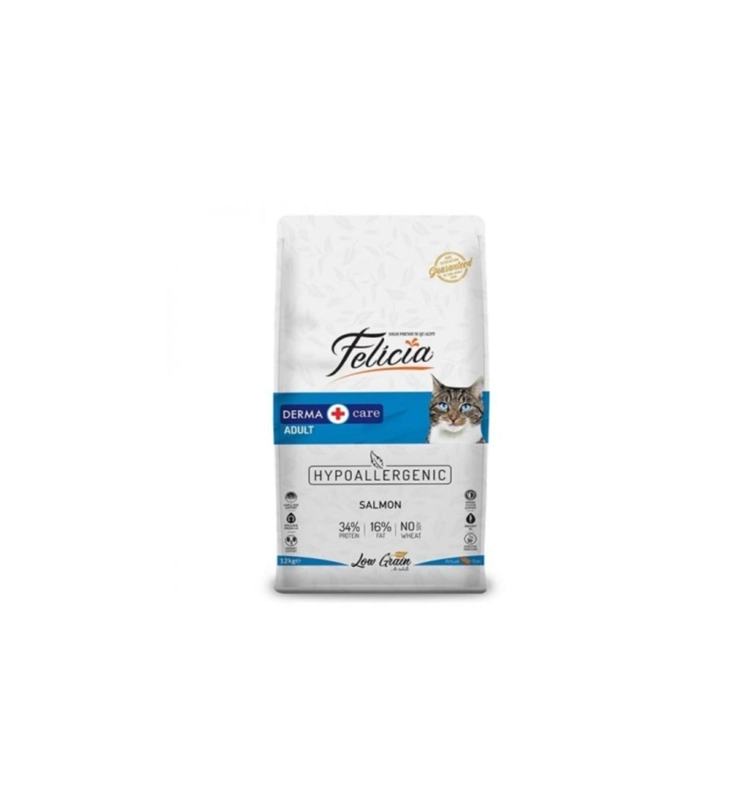 Felicia Low Grain Hypoallergenic Salmon Adult Cat Food 12 kg
