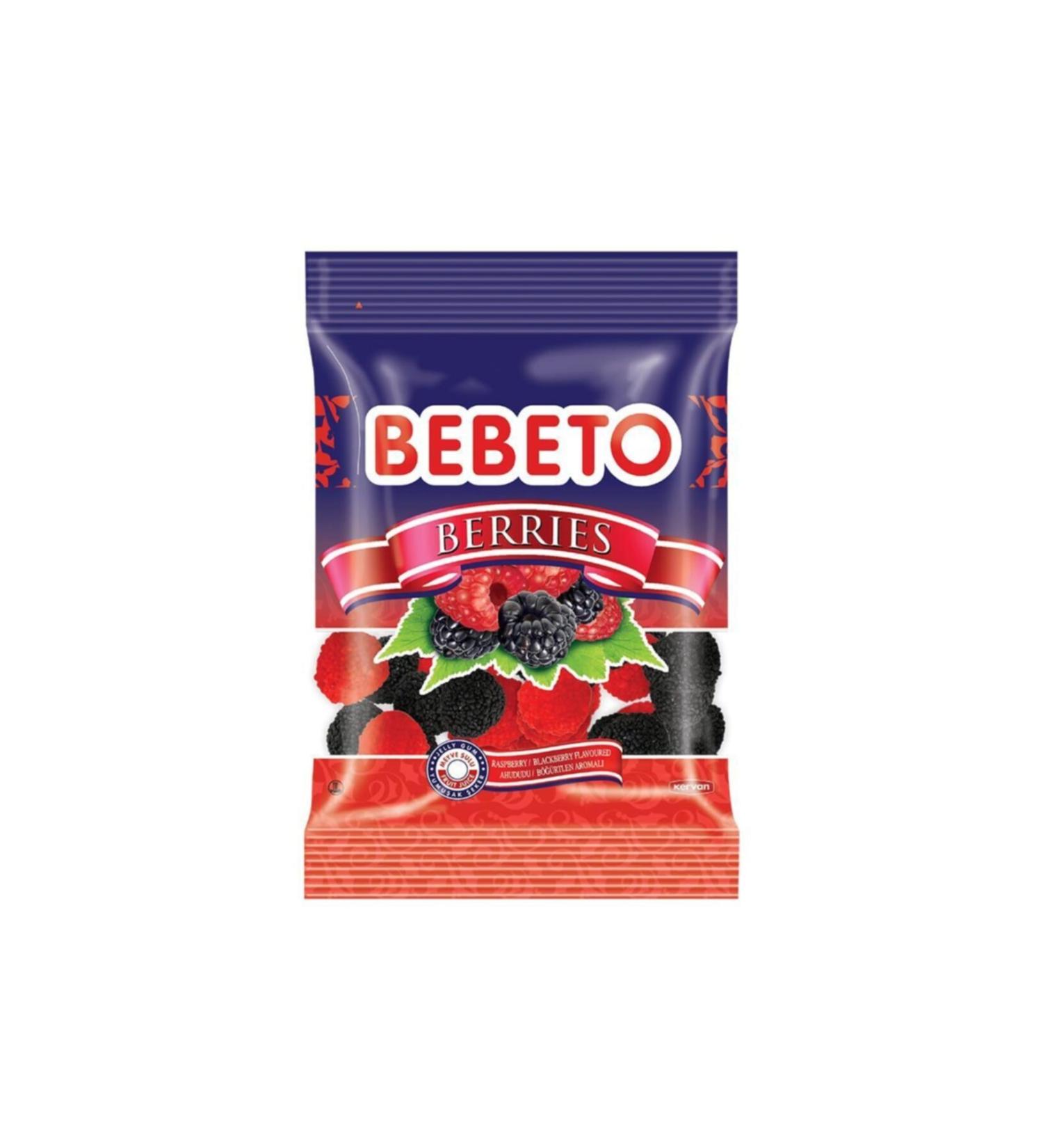 BEBETO 70g x 12 Berries Jellybeans