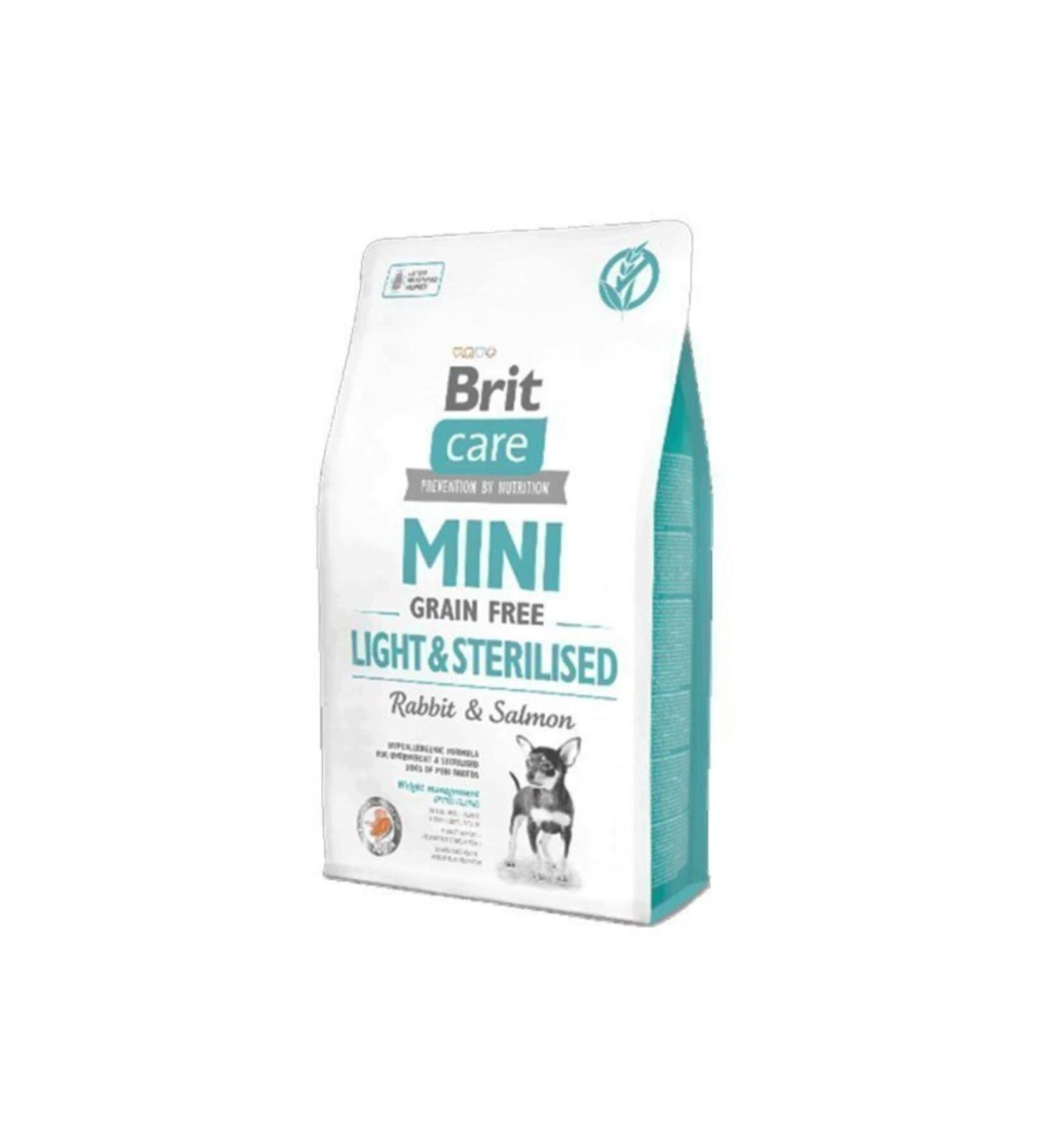 Brit Care Mini Grain-Free Hypoallergenic Dog Food for Overweight Neutered Dogs 2 Kg