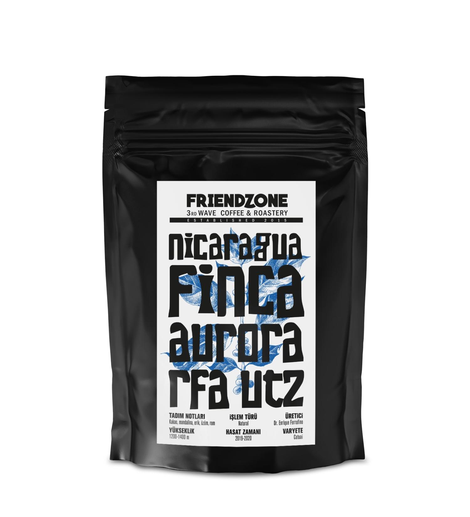 Friendzone 3rd Wave Coffee & Roastery Nicaragua Finca Aurora Natural Rfa Utz Regional Coffee 1000 Gr.