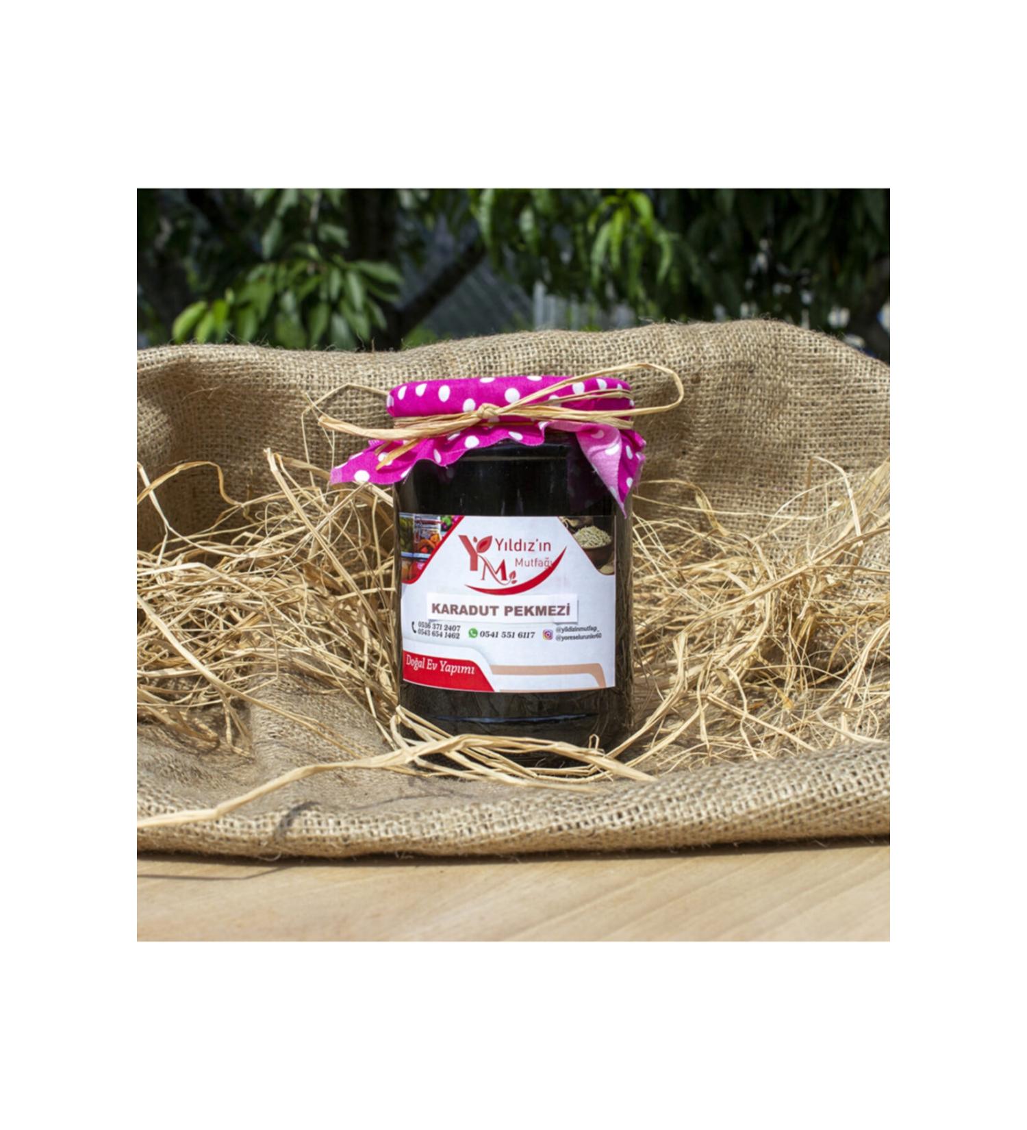 YILDIZINMUTFAGI Sugar-Free Natural Black Mulberry Molasses (1KG)