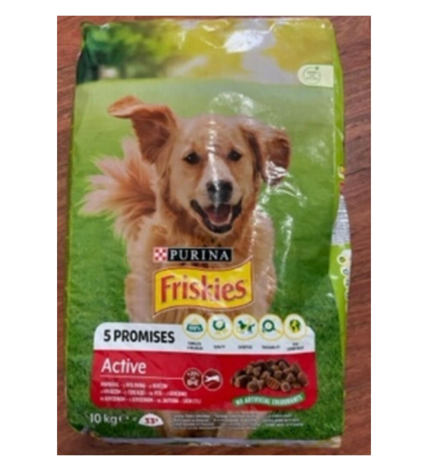 Friskies Active Meaty High Energy Active Dog Food 10 Kg X 2 Pieces