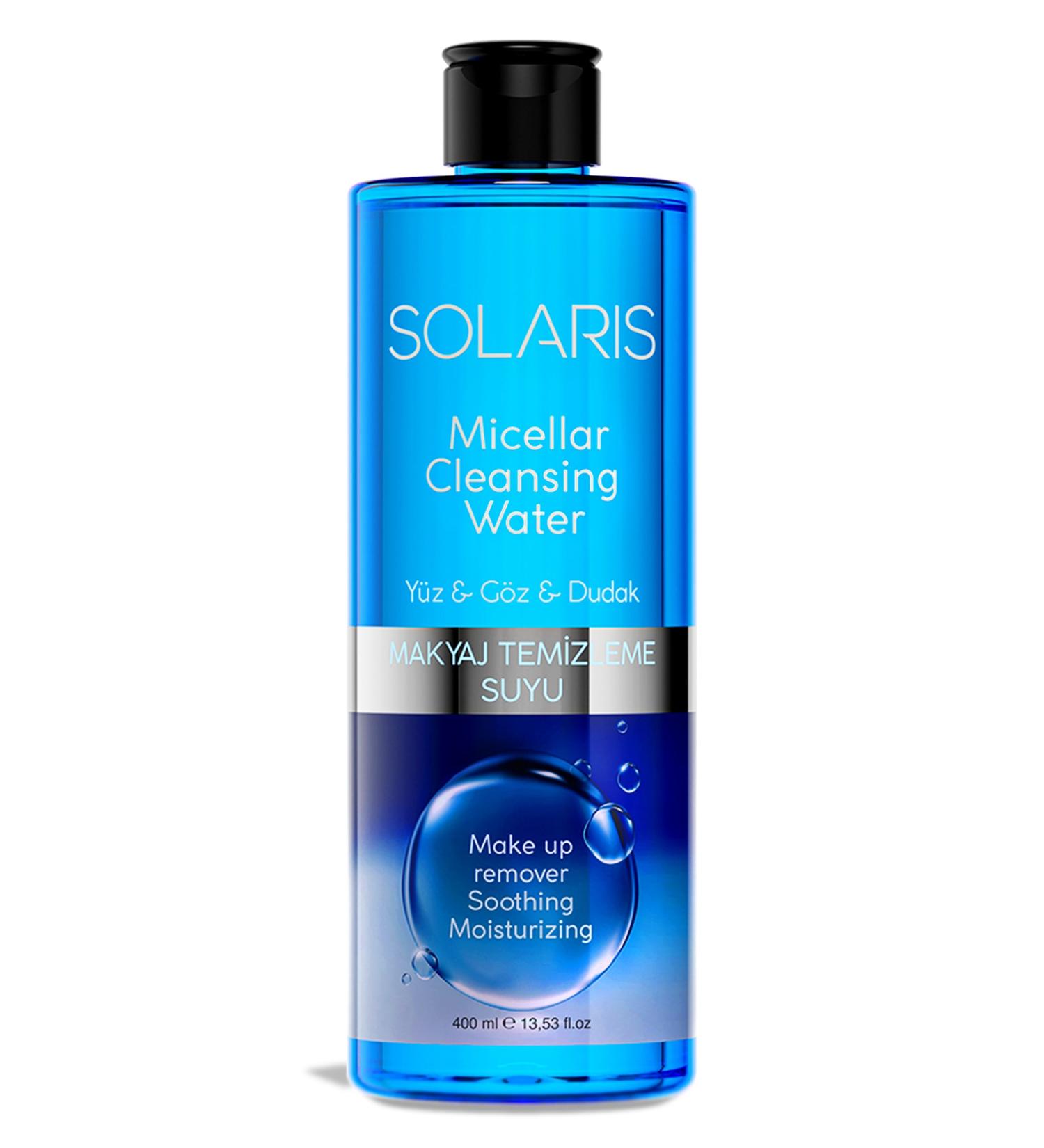 SOLARIS Firming Ceramide Makeup Remover Water for All Skin Types 400 ml - Buy Online on GoSupps.com