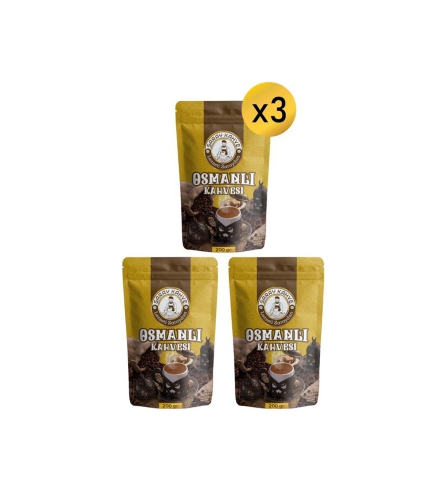 Ottoman Coffee 200 Gr 8 Mixed 3 Piece Set