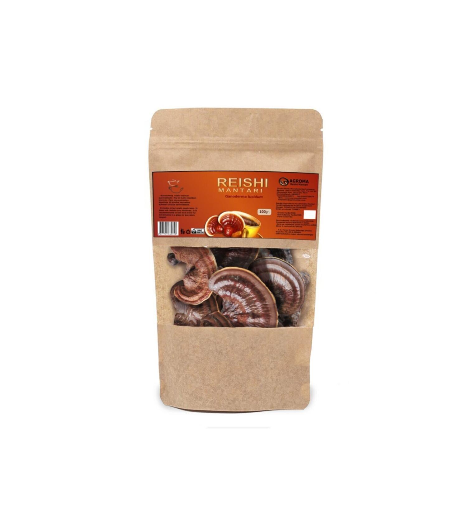 Agroma Reishi (Ganoderma Lucidum) Mushroom Dry - Natural 100gr