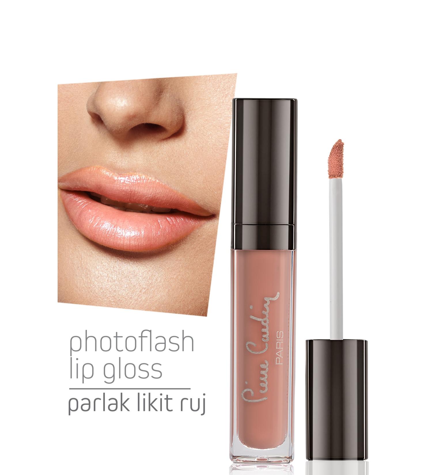Pierre Cardin Photoflash Lipgloss - Shiny Liquid Lipstick - Deep Nude - Buy Online on GoSupps.com