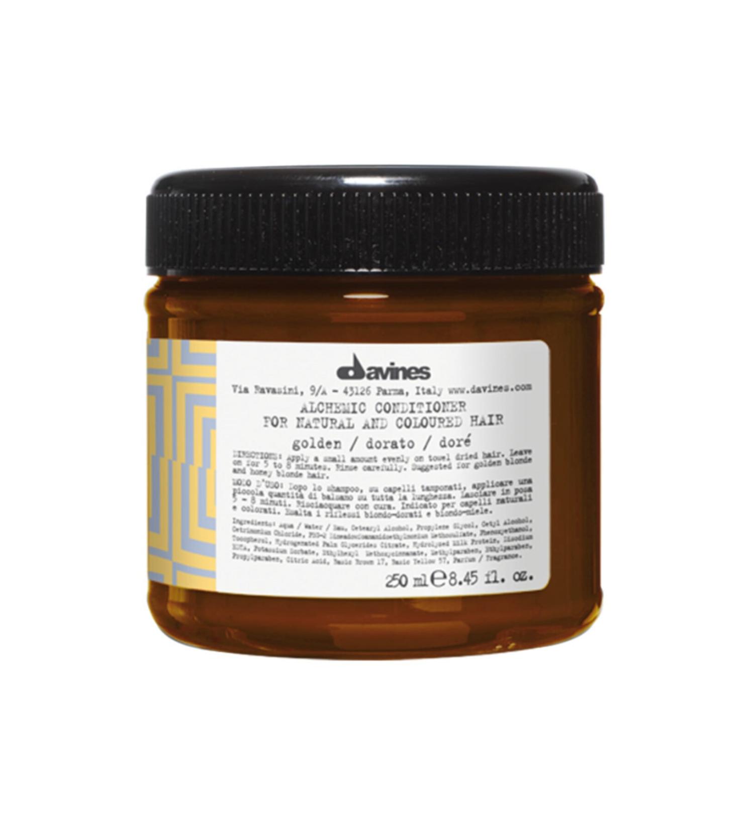 Davines Alchemic Golden Gold Hair Conditioner 250 Ml