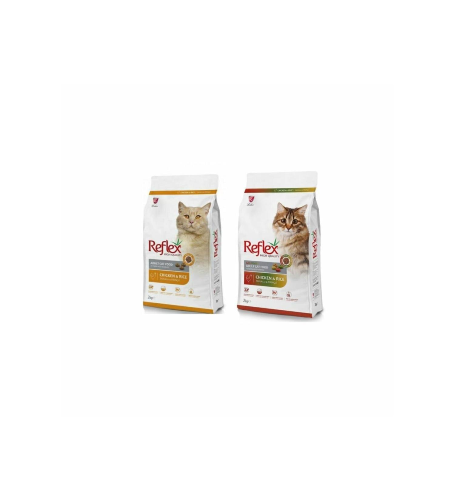 Reflex Multicolor Adult Cat Food 2 Kg + Chicken Adult Cat Food 2 Kg