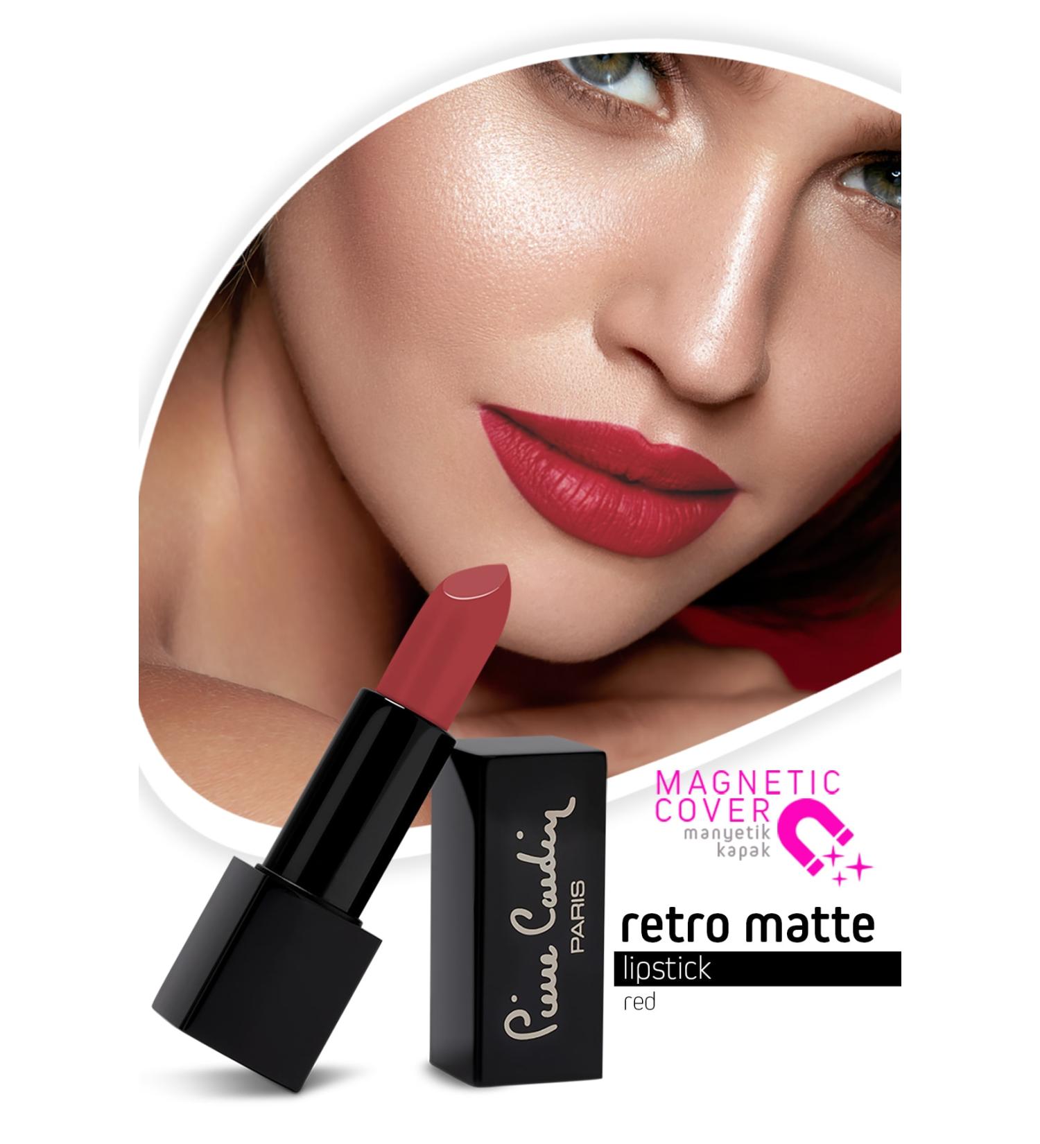 Pierre Cardin Retro Matte Lipsti - Red 153 11171 - Buy Online on GoSupps.com