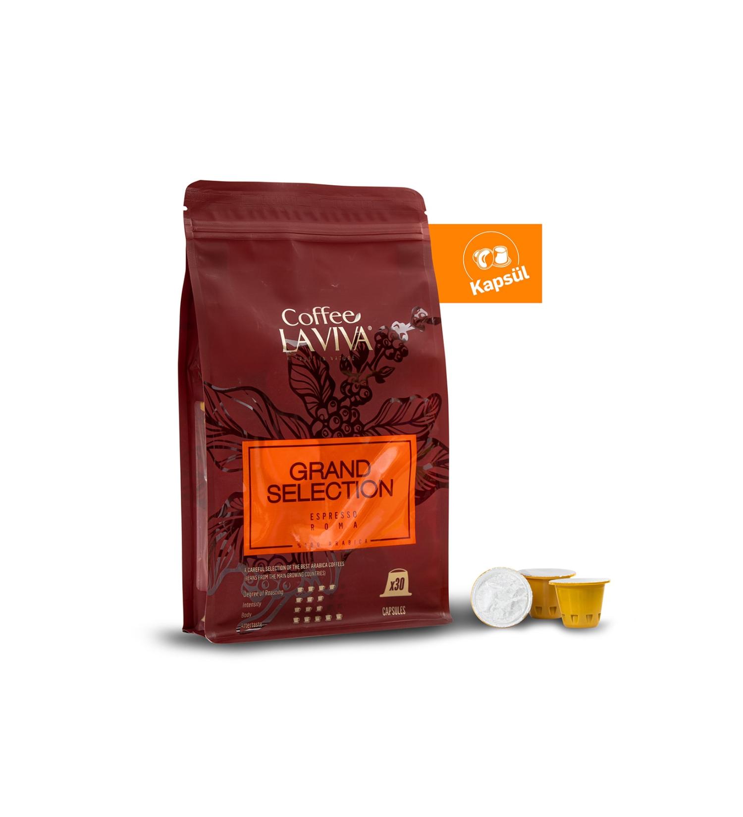 Coffe La Viva Coffee La Viva Grand Selection Capsule Coffee 30x5.3 gr Nespresso Compatible