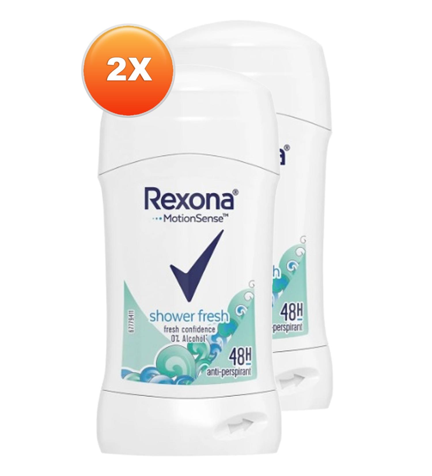 Rexona Shower Fresh Women's Stick Deodorant 40 Ml. Double Pack