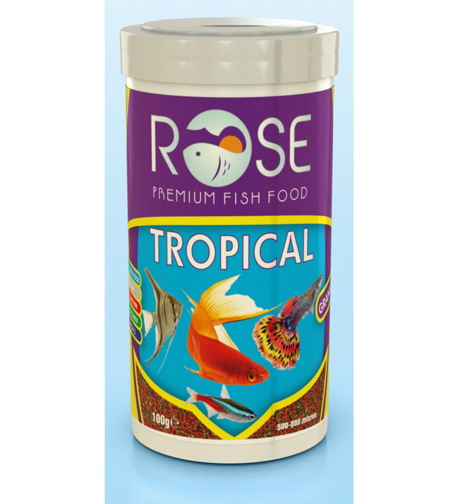 Rose Tropical Granulat Tropical Fish Food 250 ml