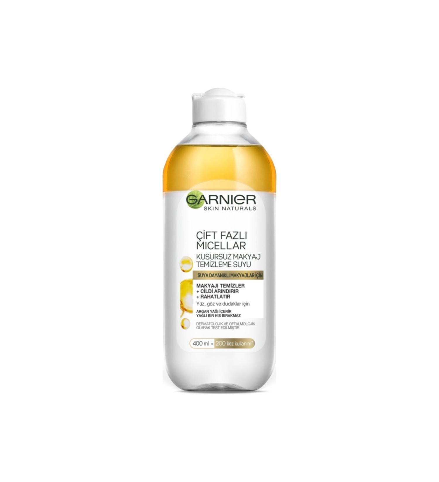 Garnier Skin Naturals Dual Phase Micellar Flawless Make-Up Remover Water 400 ml 1 Pack (1 X 400 Ml) - Buy Online on GoSupps.com