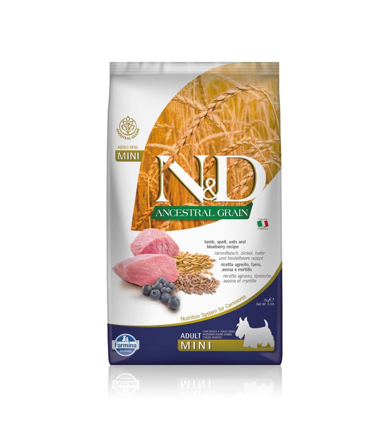 N & D Lamb & Blueberry Small Breed Low Grain Adult Dog Food 7 kg