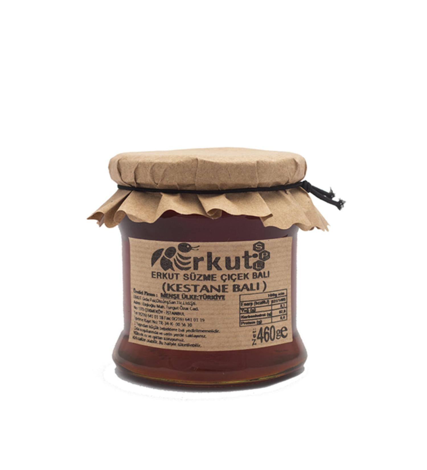 Erkut Raw Chestnut Honey 460 Gr