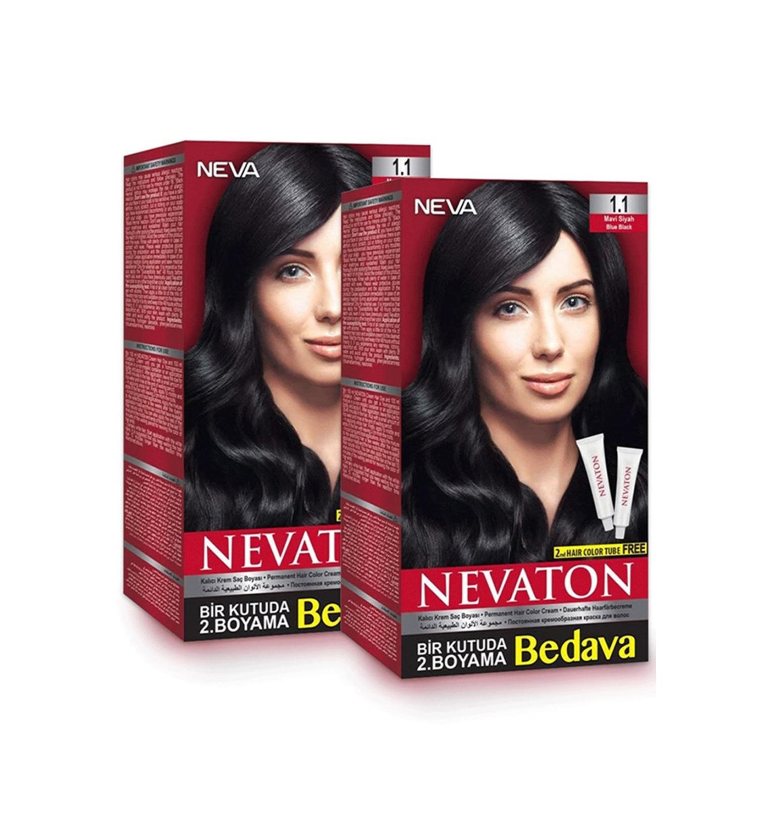 Neva Color Nevaton 1.1 Blue Black 2 Box Hair Dye