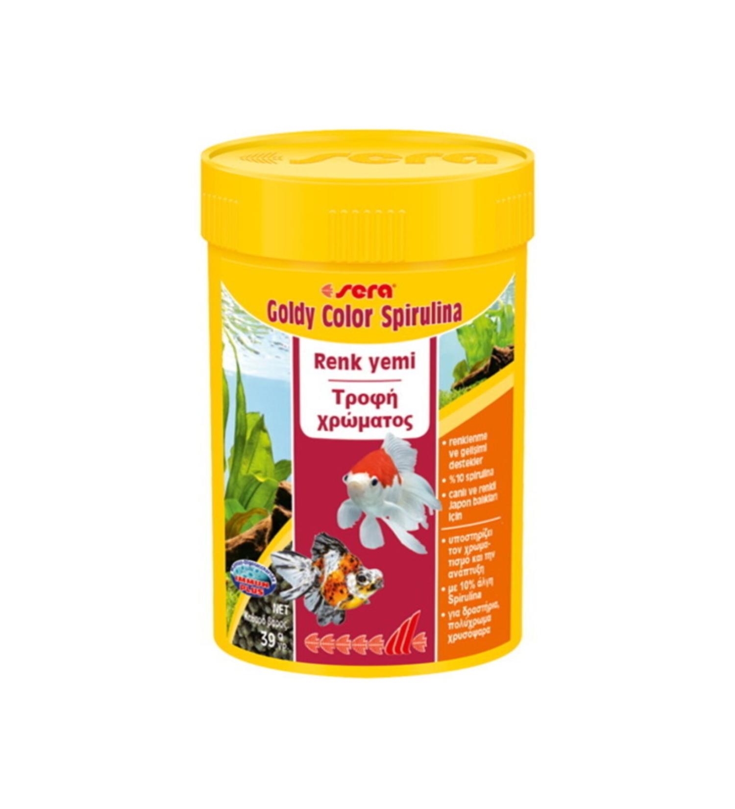 Sera Goldy Color Spirulina Goldfish Food 100 Ml