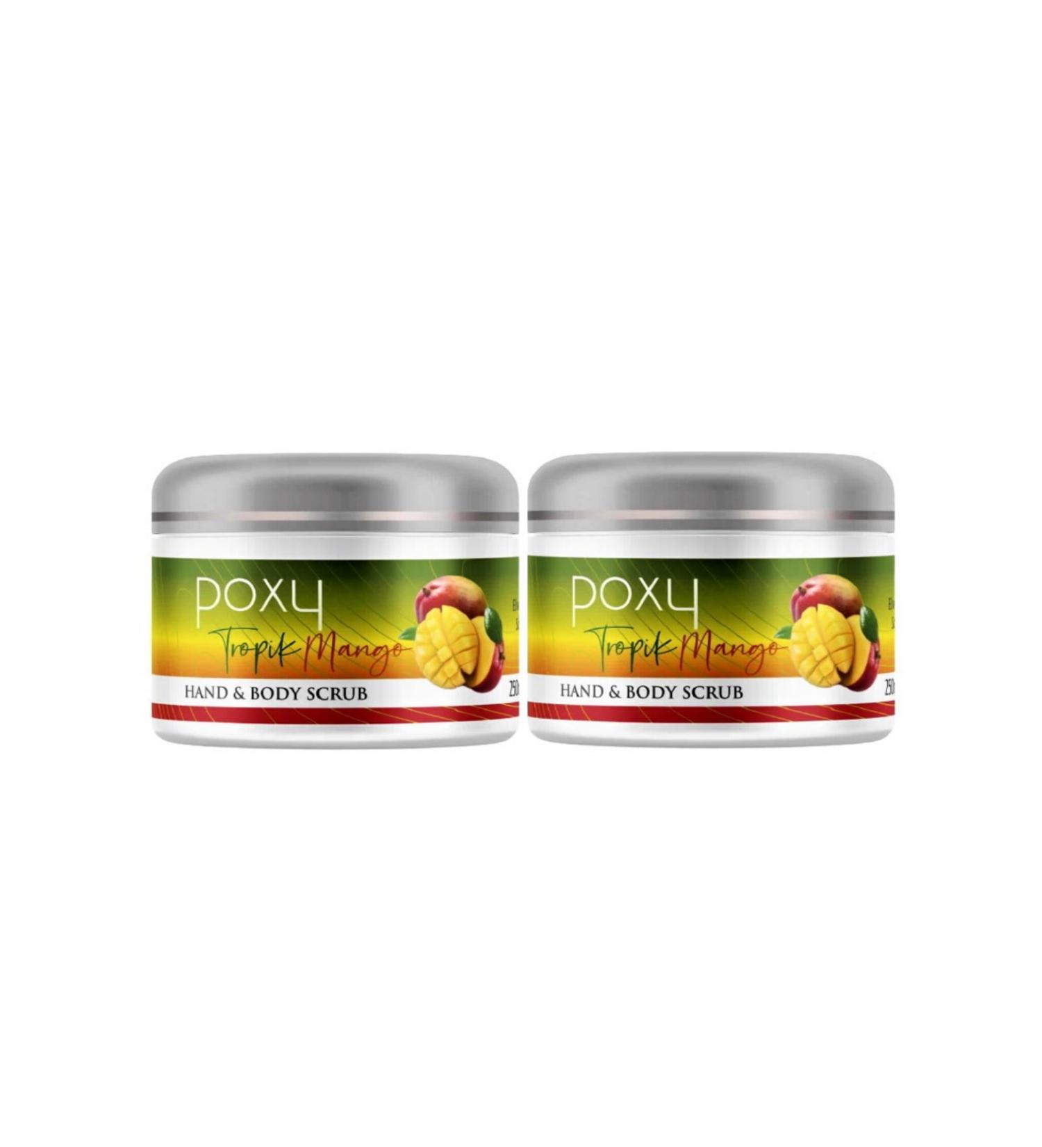 Poxy Tropical Mango Scrub Intensive Moisture for Whole Body 250 ml x 2 Pieces